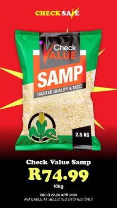 Check Save specials catalogue – valid from 22.04.2026