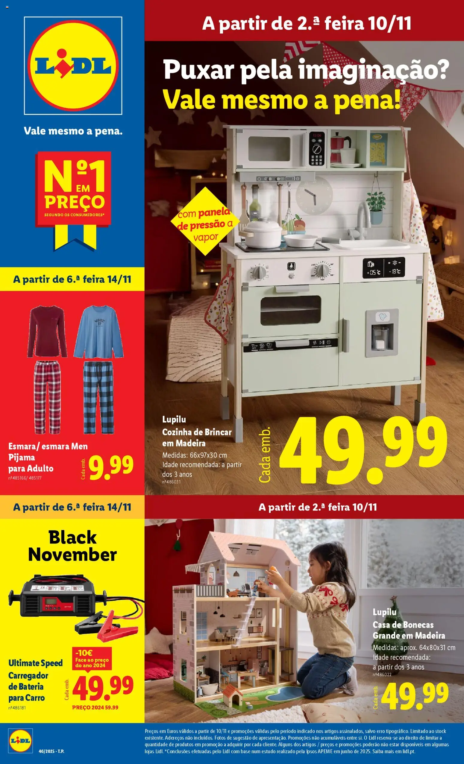 Lidl Black Friday │ válido de 10.11.2025 | Página: 1 | Produtos: Cozinha de brincar, Base, Bateria, Panela de pressão