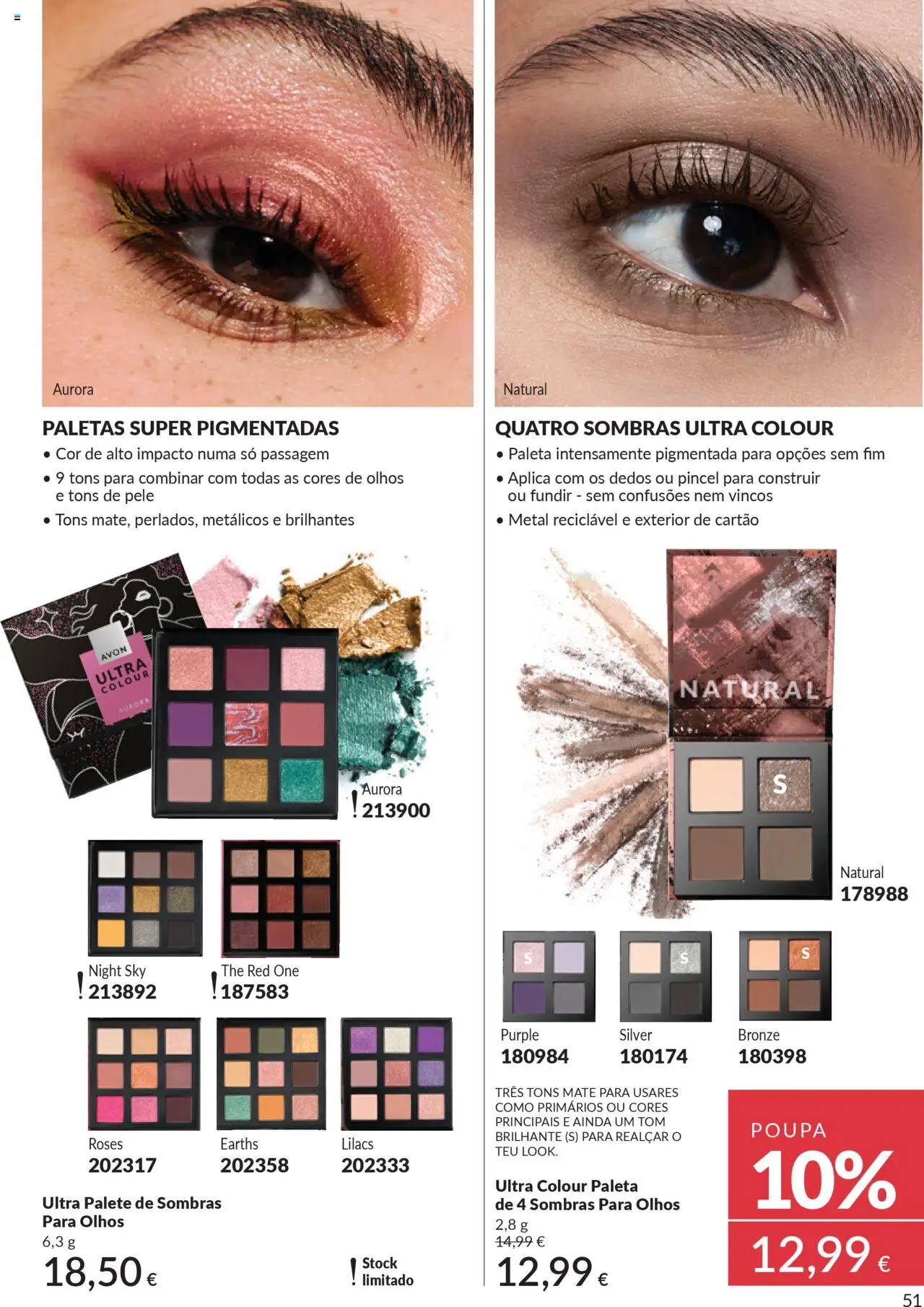 Catálogo Avon Campanha 10 │ válido de 01.10.2025 | Página: 51 | Produtos: Pincel, Sombras