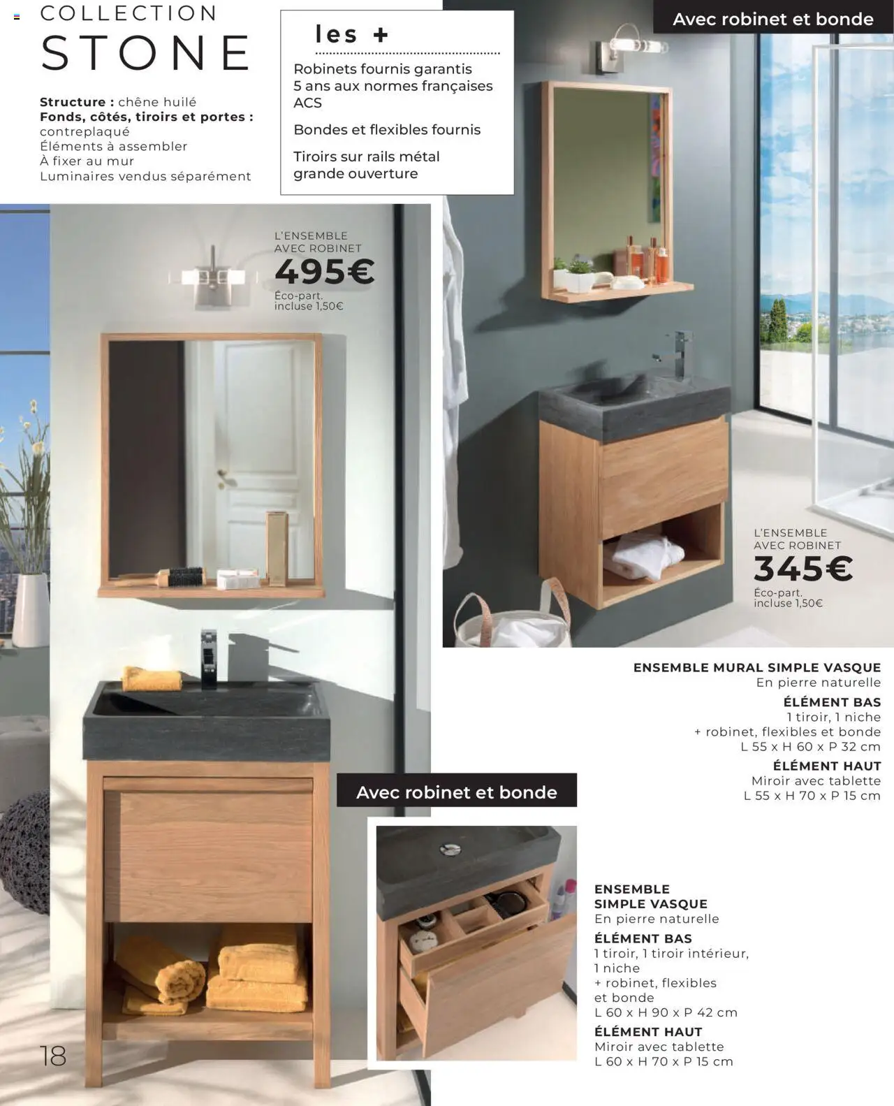  | Page: 18 | Produits: Robinet, Portes, Tiroirs, Miroir