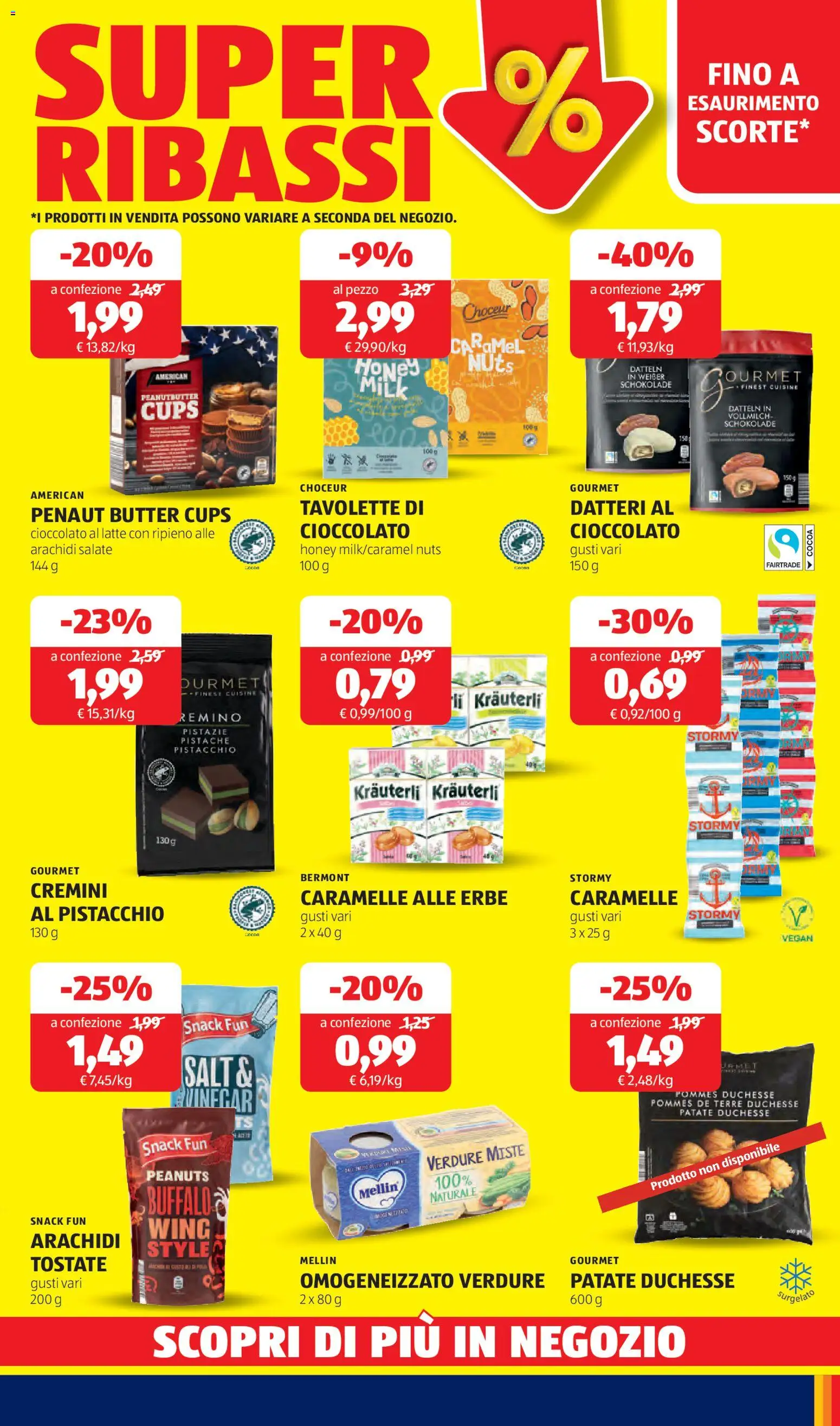 Volantino Aldi del 02.03.2026 | Pagina: 29 | Prodotti: Cioccolato, Verdure, Latte, Arachidi