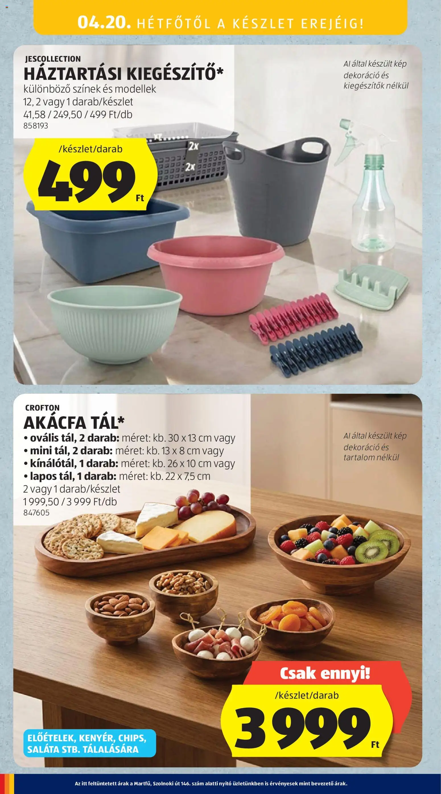 Aldi akciós ujság - amely érvényes a következő dátumtól: 16.04.2026 | Oldal: 44 | Termékek: Saláta, Dekoráció