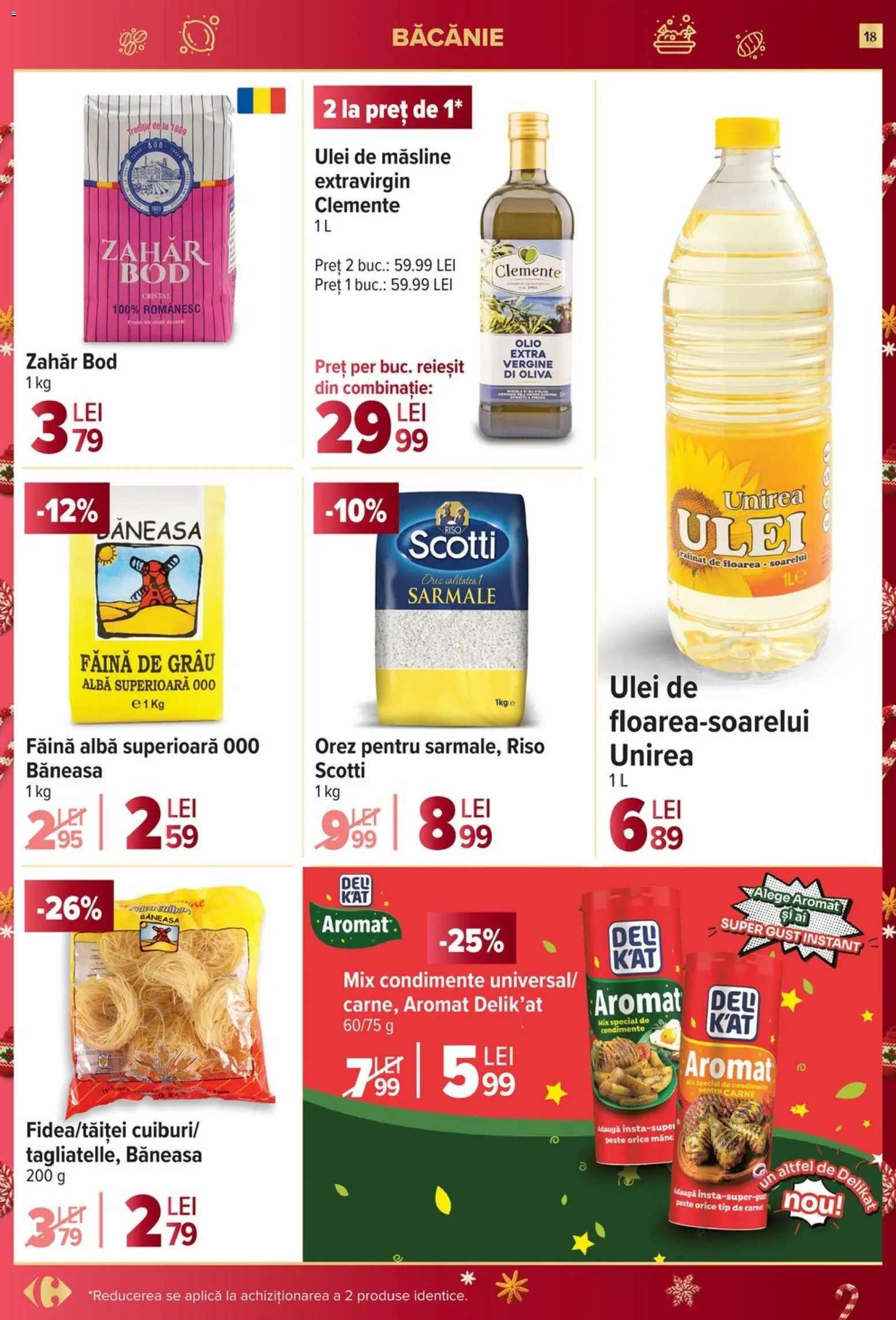 Noul catalog Carrefour – valabil de la 10.12.2025 | Pagină: 18 | Produse: Făină, Orez, Pește, Bant