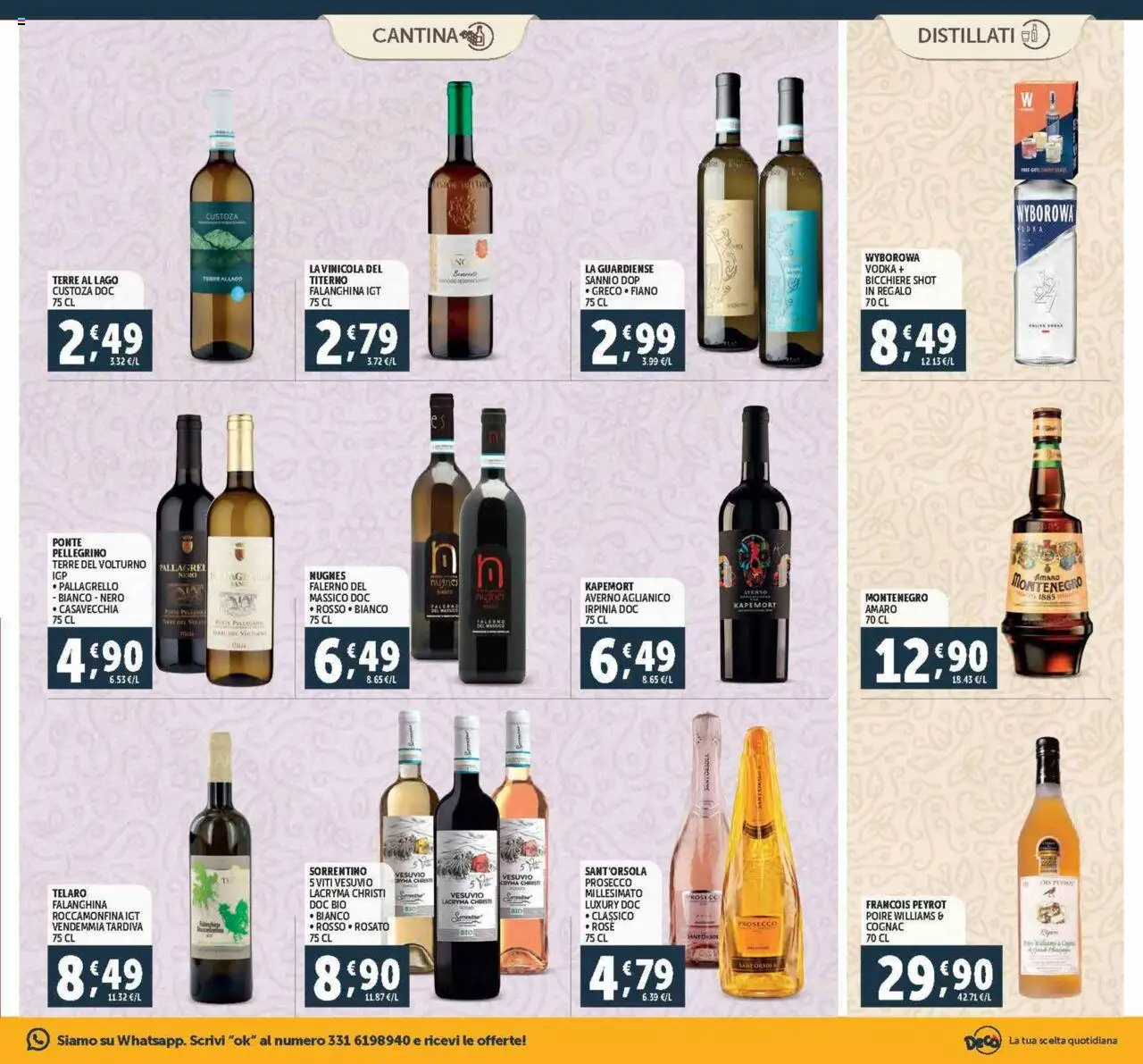 Volantino Decò del 21.08.2025 | Pagina: 17 | Prodotti: Vodka, Prosecco, Amaro