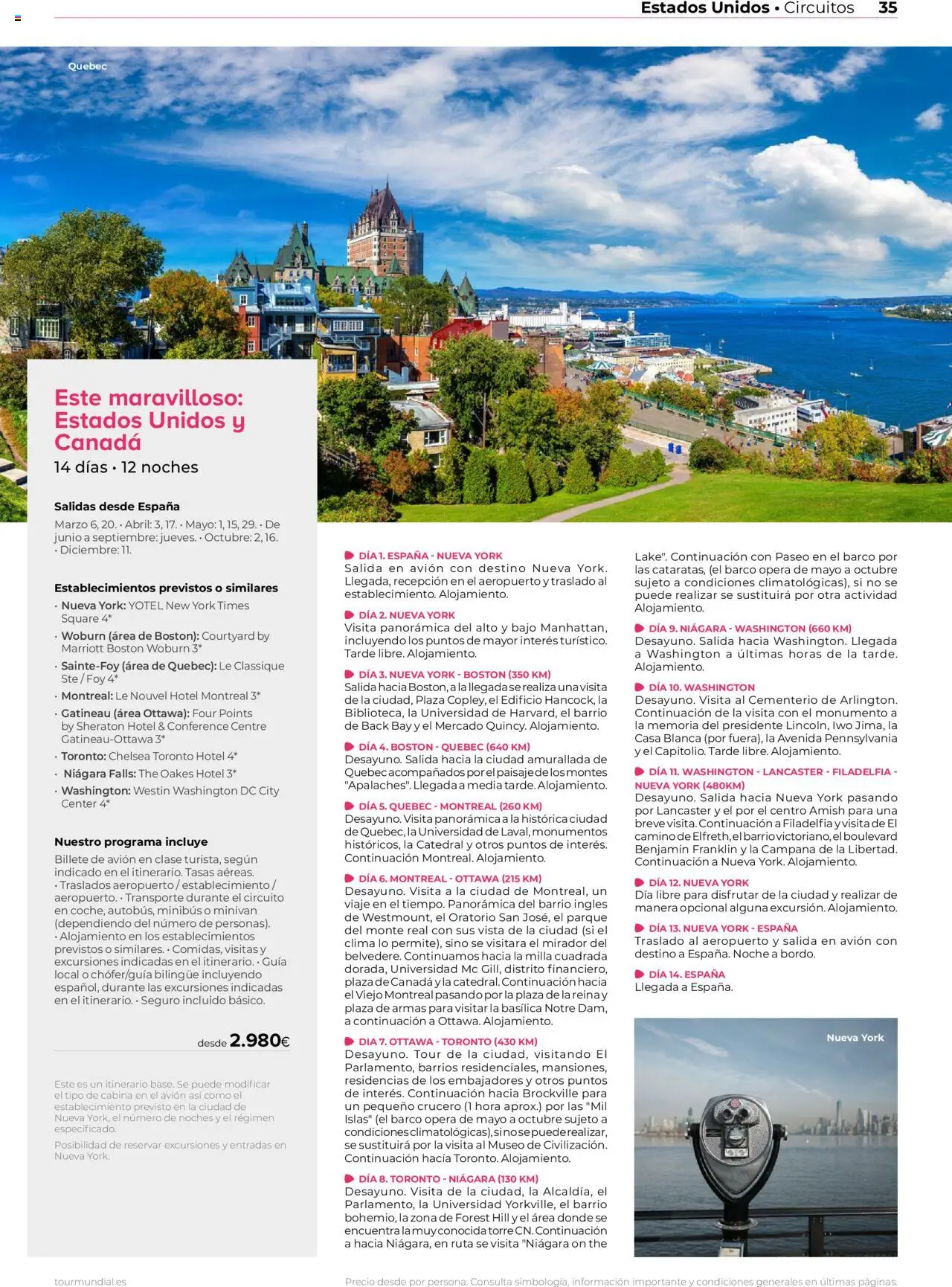 Viajes El Corte Inglés - Norteamérica y Caribe 2025 │ válido desde el 01.01.2025 | Página: 35