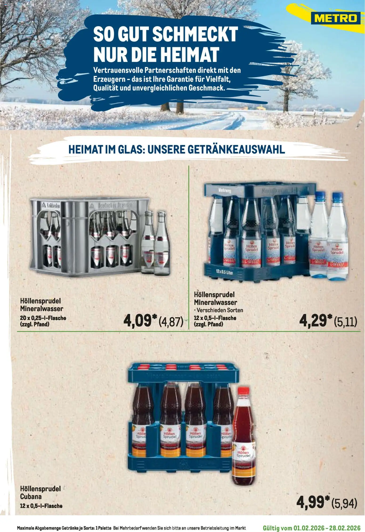 Metro Regionaler Flyer – gültig ab 01.02.2026 | Seite: 67 | Produkte: Mineralwasser