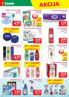 Novi Jager katalog ponudbe – veljaven od 10.09.2025 | Stran: 15 | Izdelki: Plenice, Lak za lase, Lak, Vlažilni robčki