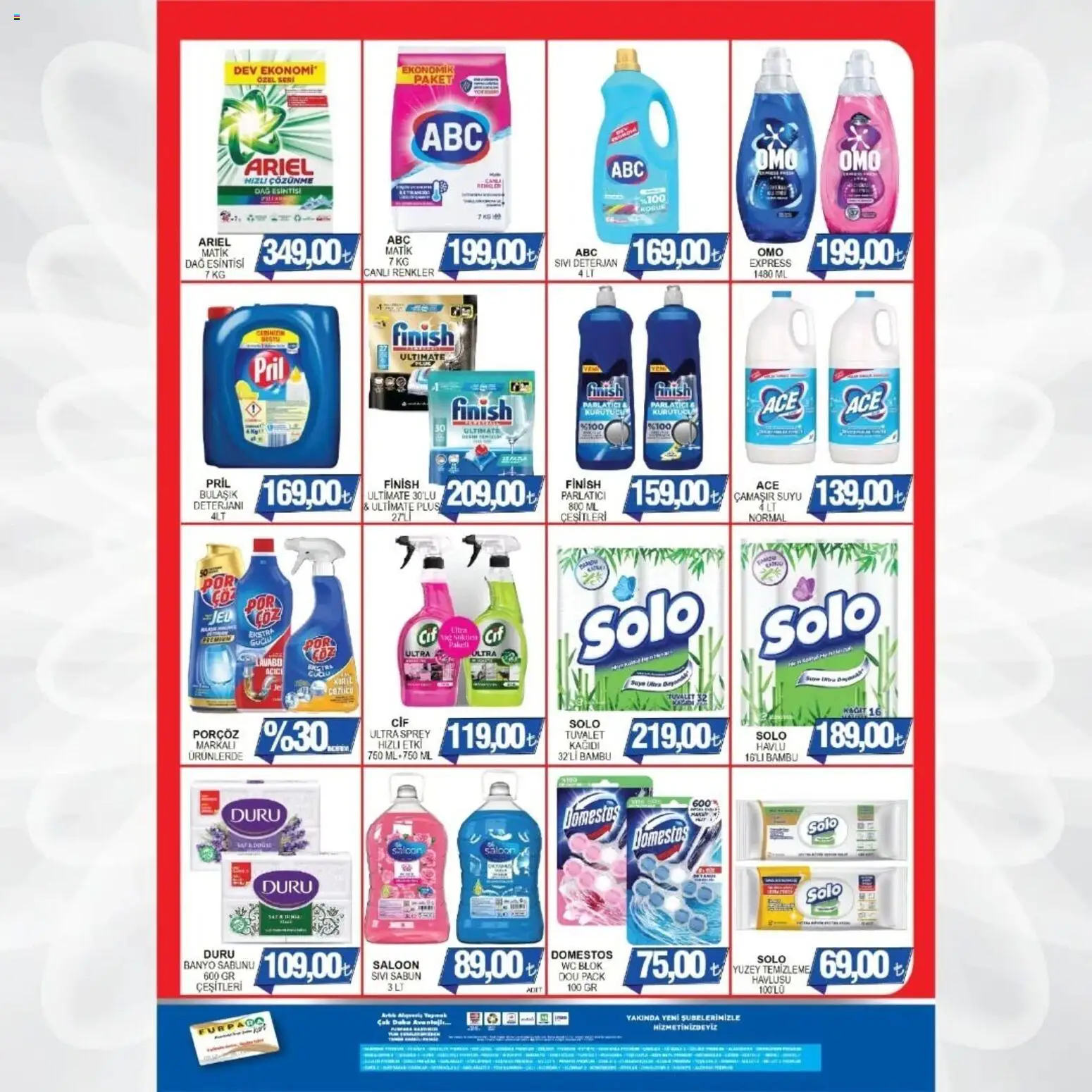 Furpa Katalog - 13.03.2026 tarihinden itibaren geçerlidir | Sayfa: 8 | Ürünler: Tuvalet, Sabun, Deterjan, Kurutucu