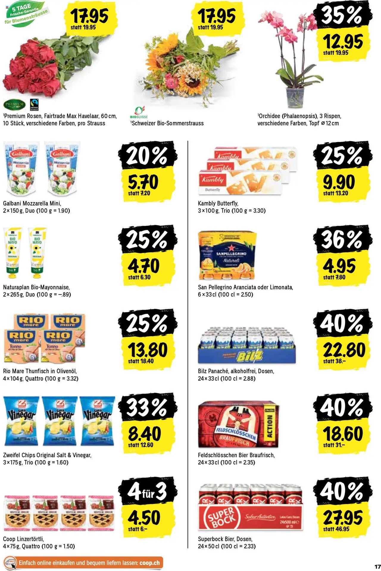 Coop Aktionen ab 14.08.2025 | Seite: 17 | Produkte: Bier, Chips, Mayonnaise