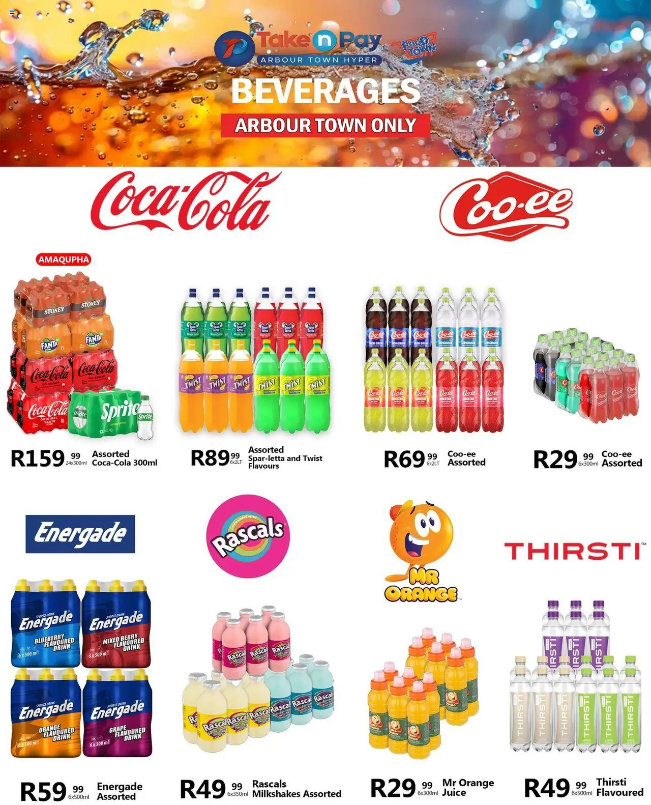 Take n Pay Market Day │ valid from 05.08.2025 | Page: 10 | Products: Cesto para colada, Juice, Fanta, Stoney