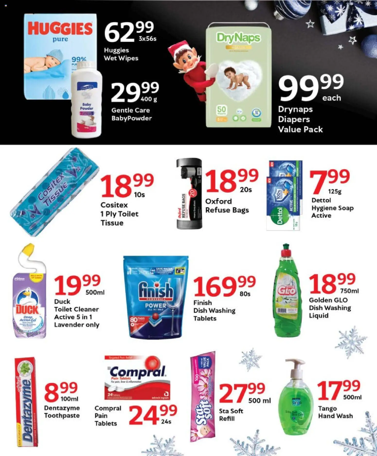 New Oxford Freshmarket catalogue – valid from 16.12.2025 | Page: 8 | Products: Toilet, Powder, Soap, Toothpaste