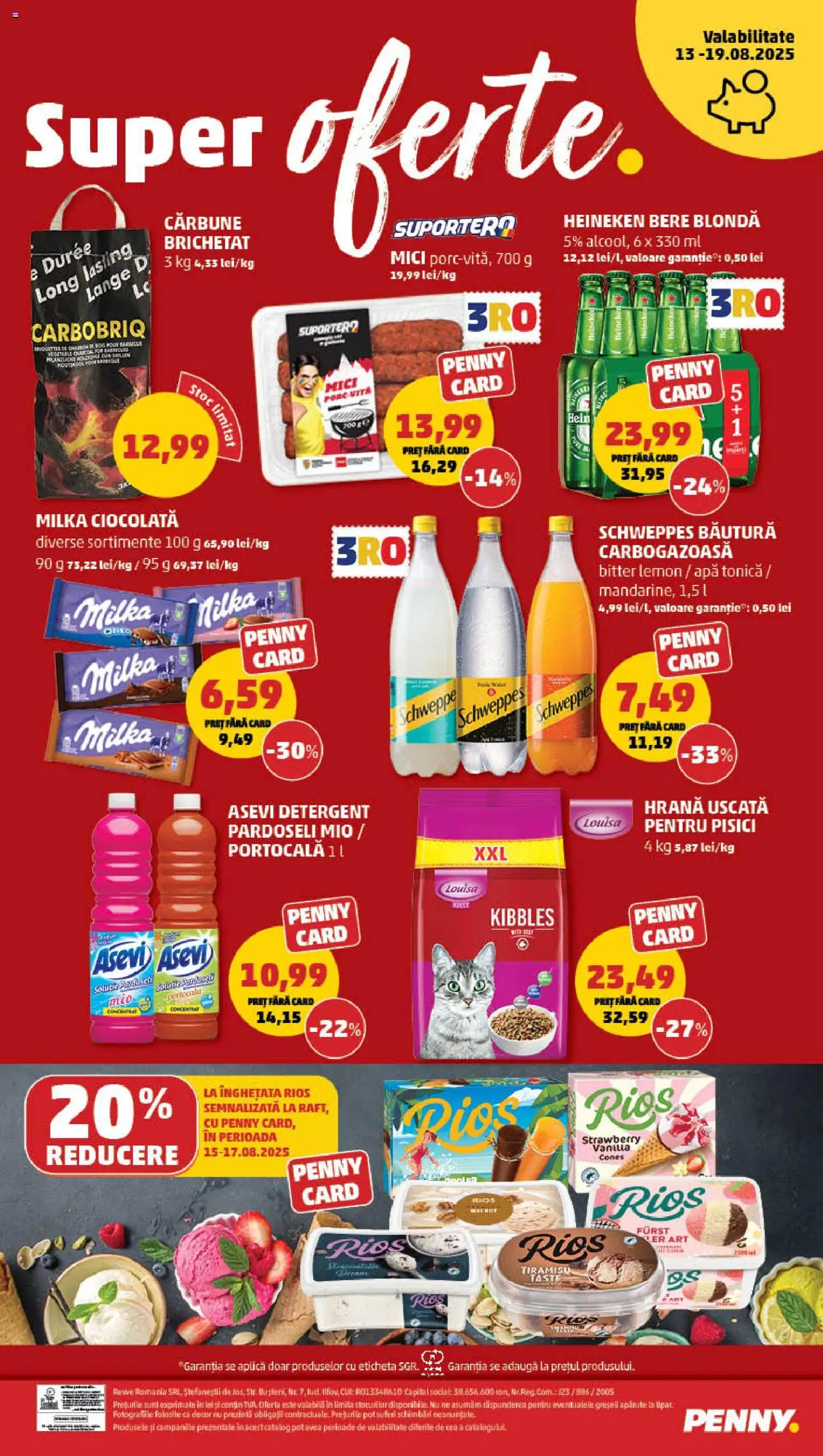 Catalog PENNY – valabil de la 13.08.2025 | Pagină: 24 | Produse: Tiramisu, Ciocolată, Bere, Apă