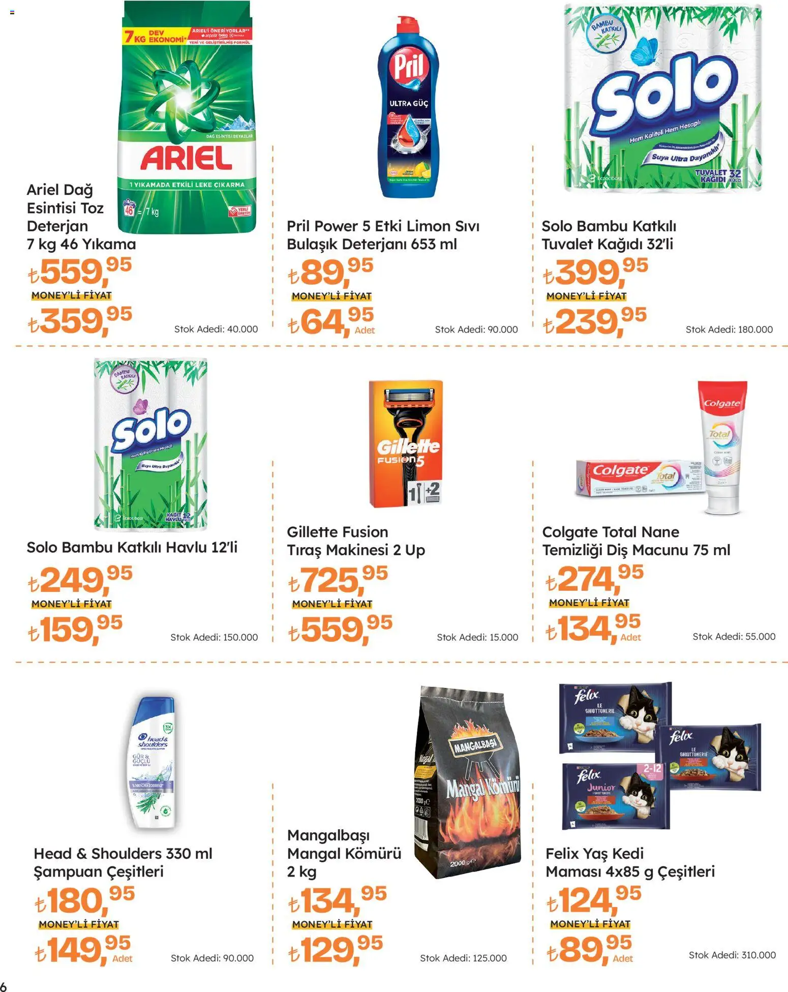 Migros Katalog - Migros Jet Dijital - 16.04.2026 tarihinden itibaren geçerlidir | Sayfa: 6 | Ürünler: Deterjan, Bulaşık deterjanı, Tuvalet kağıdı, Nane
