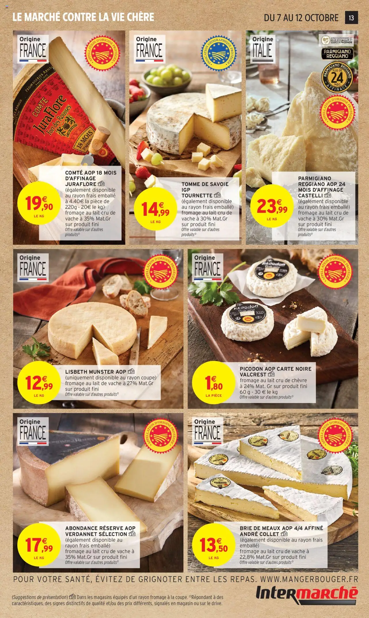 {H1} | Page: 13 | Produits: Brie de meaux aop, Lait, Fromage, Brie