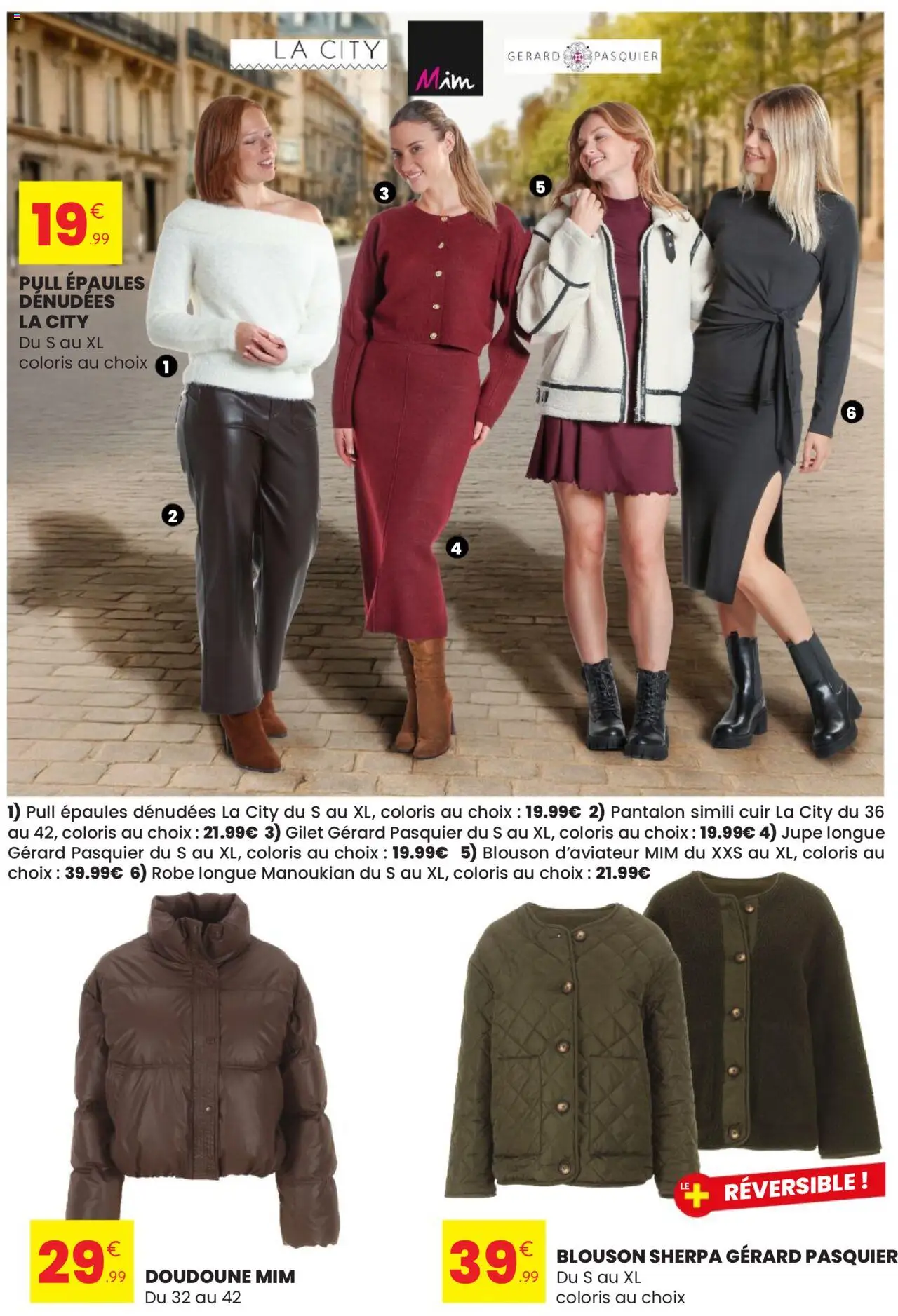 {H1} | Page: 2 | Produits: Pull, Pantalon, Jupe longue, Doudoune