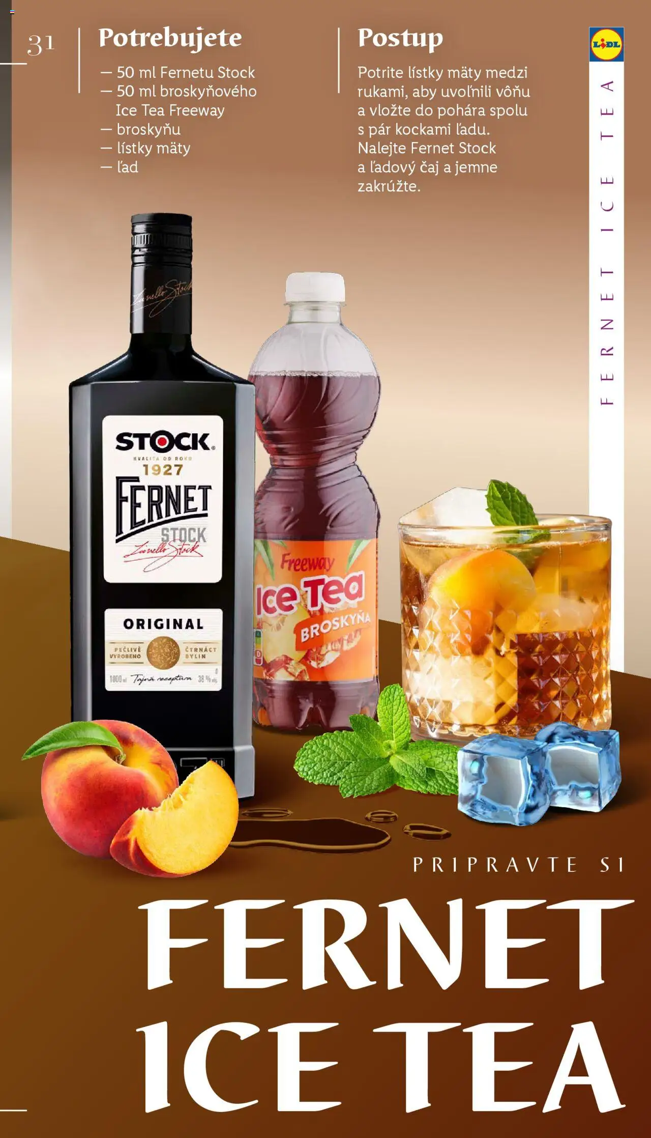 Lidl barmanská príručka │ platný od 03.06.2025 | Strana: 31 | Produkty: Čaj, Fernet, Fernet Stock