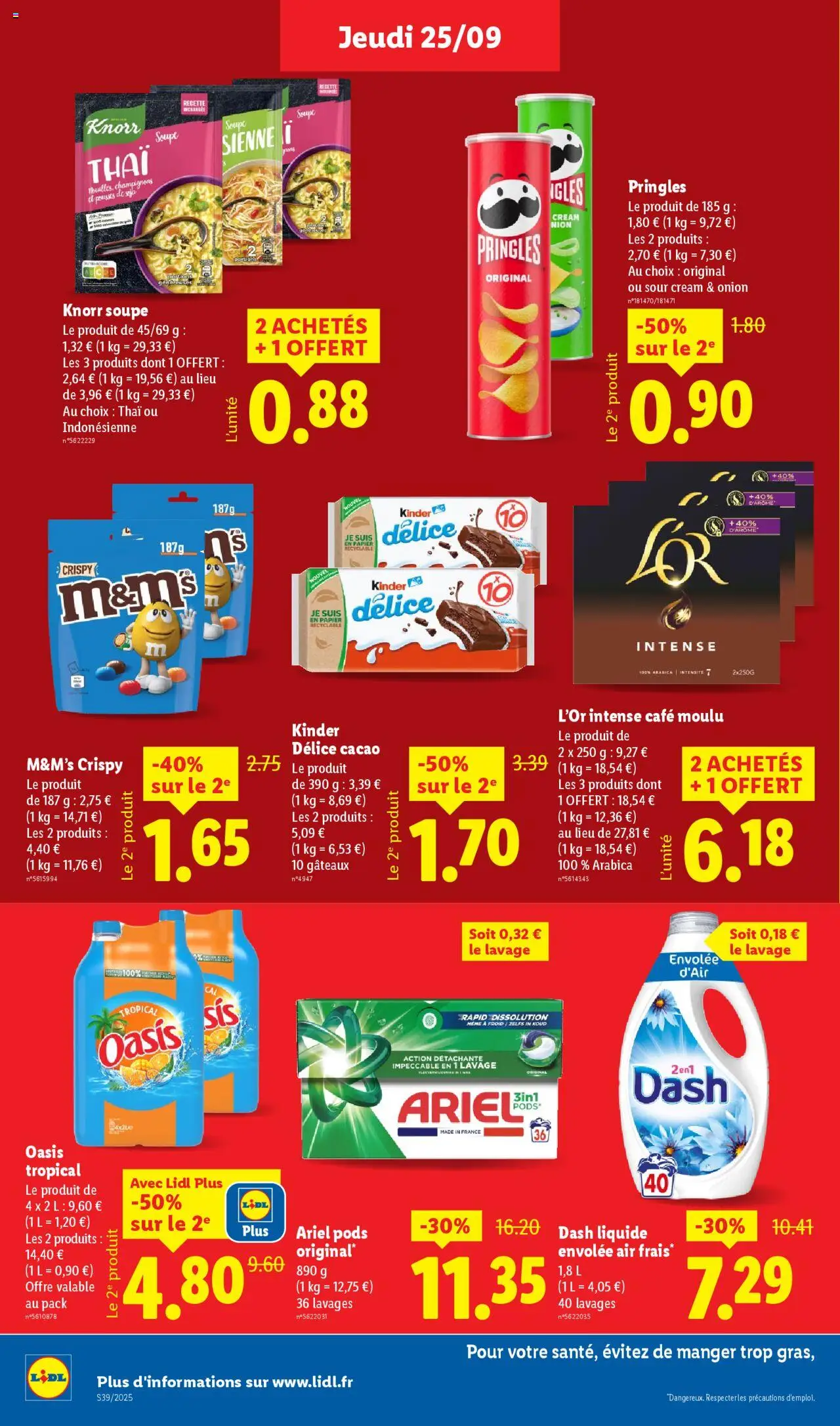  | Page: 12 | Produits: Soupe, Oasis tropical, Détergent, Café