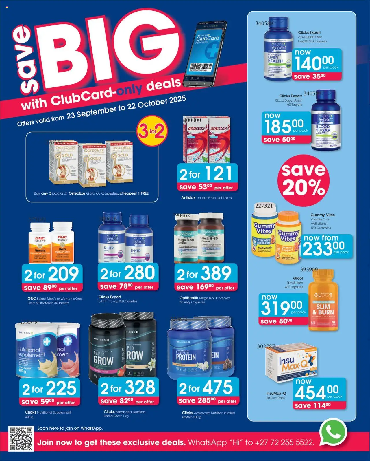 New Clicks catalogue – valid from 08.10.2025 | Page: 4 | Products: Overal, Drone, Detergente líquido, Sugar