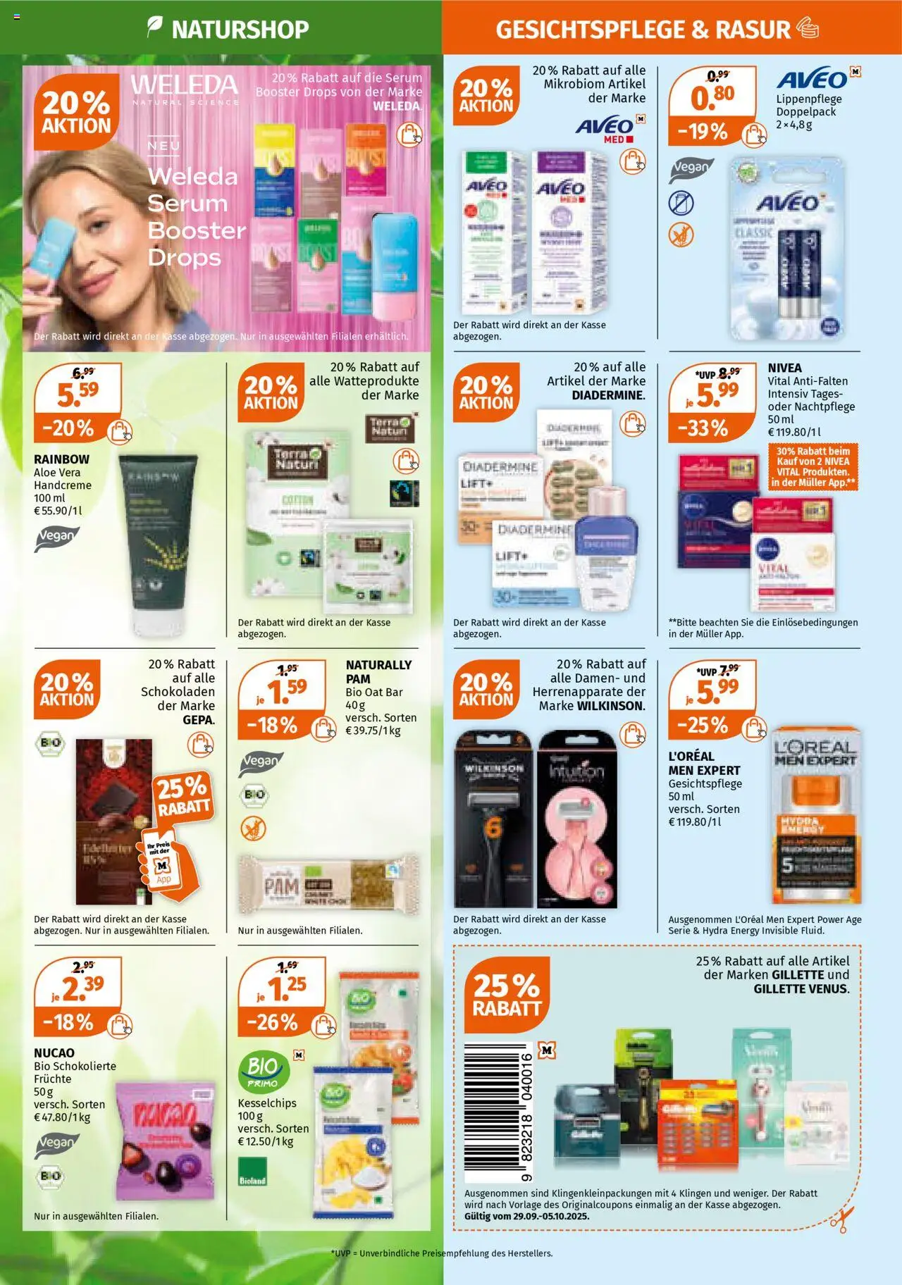 Müller Prospekt 	 – gültig ab 29.09.2025 | Seite: 3 | Produkte: Energy, Handcreme, Serum, Chips