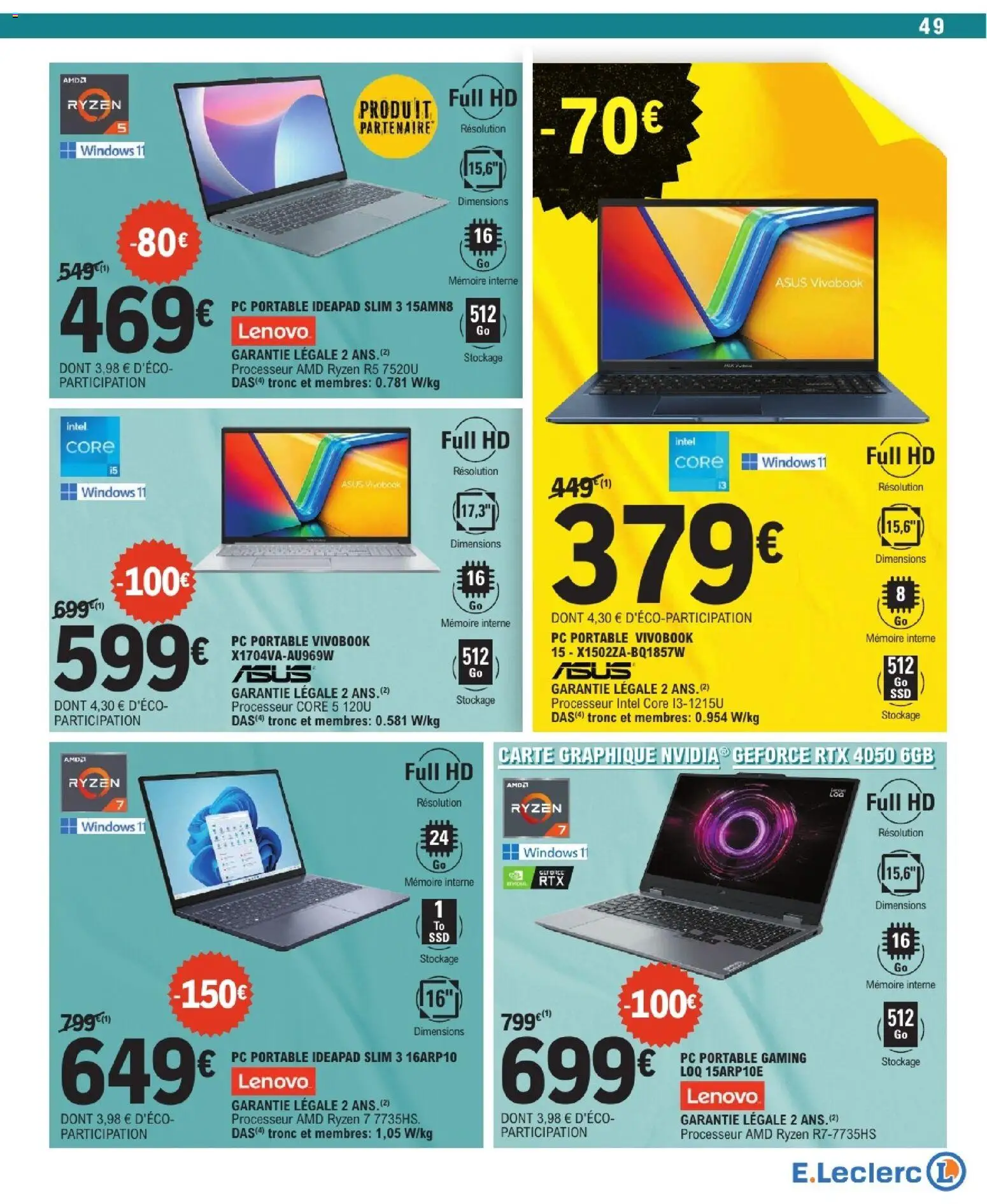 {H1} | Page: 49 | Produits: PC, PC portable, Portable