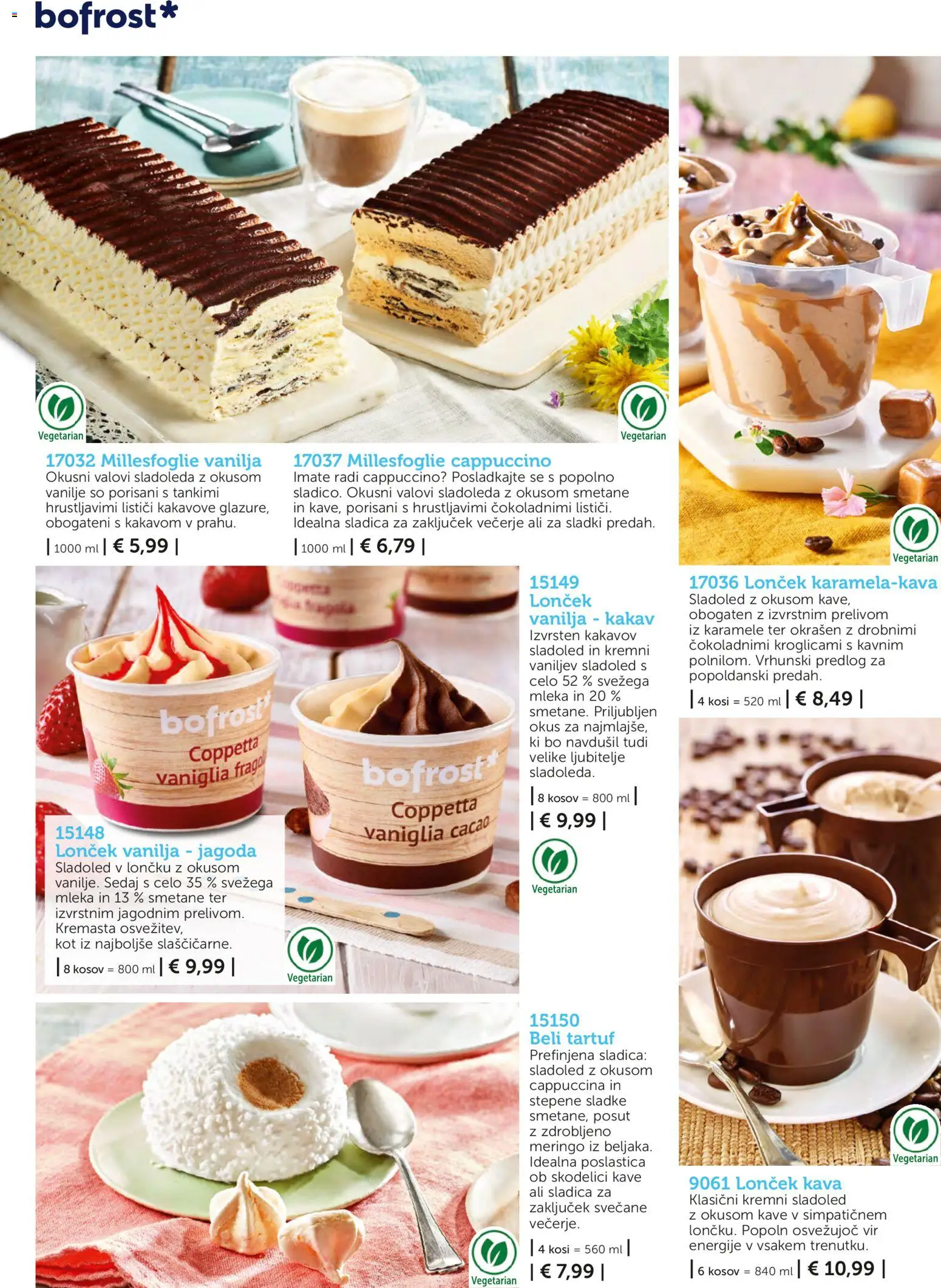 Novi Bofrost katalog ponudbe – veljaven od 04.03.2026 | Stran: 14 | Izdelki: Kakav, Kava, Karamele, Sladoled