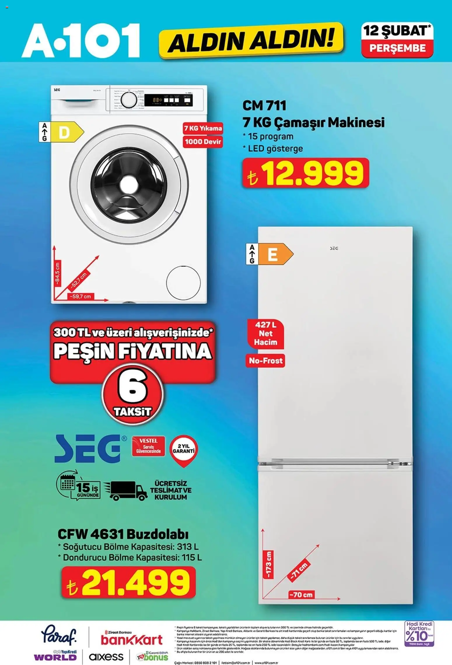 A101 Katalog Aldın Aldın - 12.02.2026 tarihinden itibaren geçerlidir | Sayfa: 7