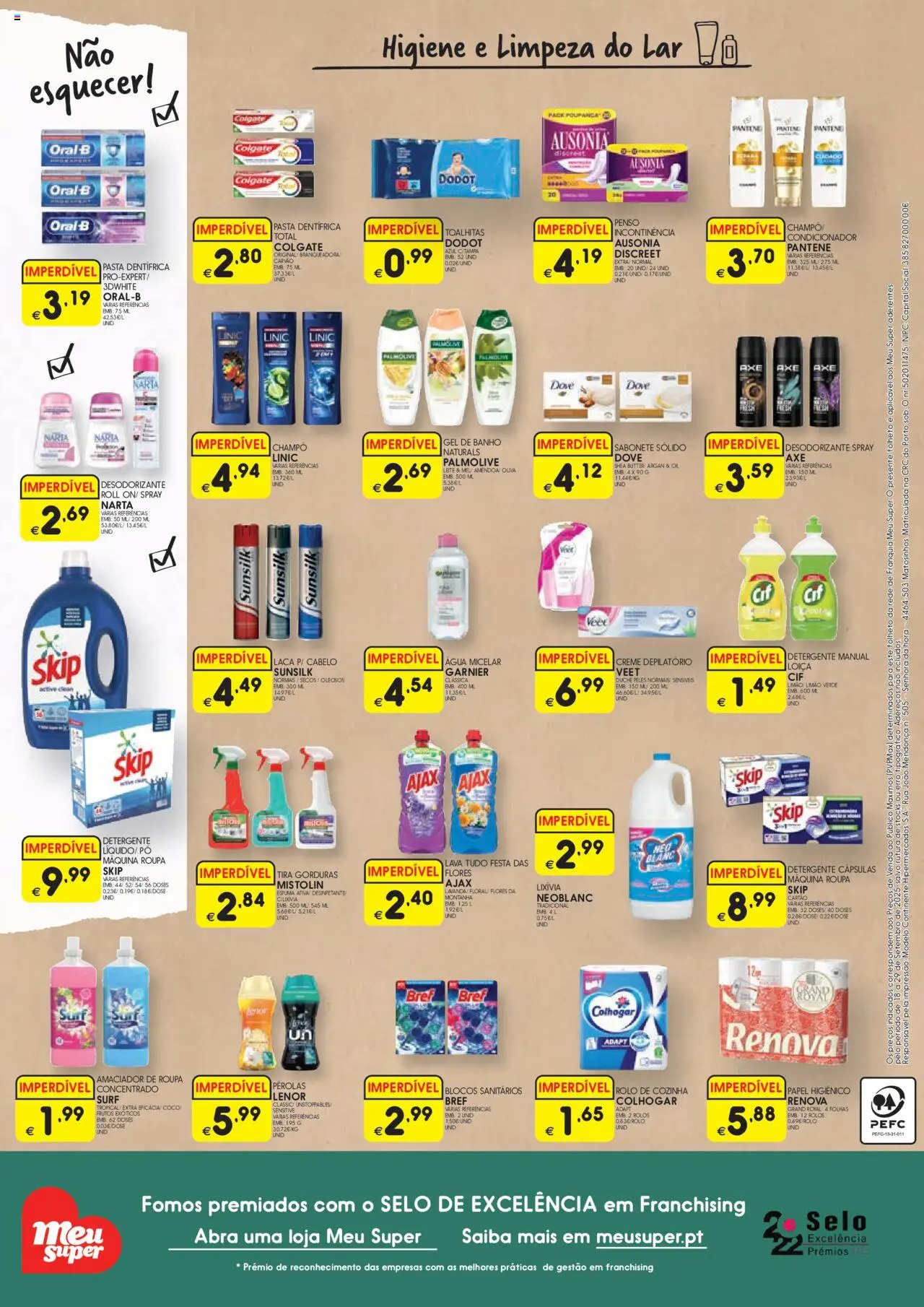 Meu Super folheto │ válido de 18.09.2025 | Página: 8 | Produtos: Pó, Gel de banho, Detergente, Leite