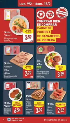 Vista previa Filetes de pechuga de pollo, 570 g aprox. válido desde el 09.02.2026 | Página: 6 | Productos: Δισκέτα, Carne de pollo, Longaniza, Barbacoa