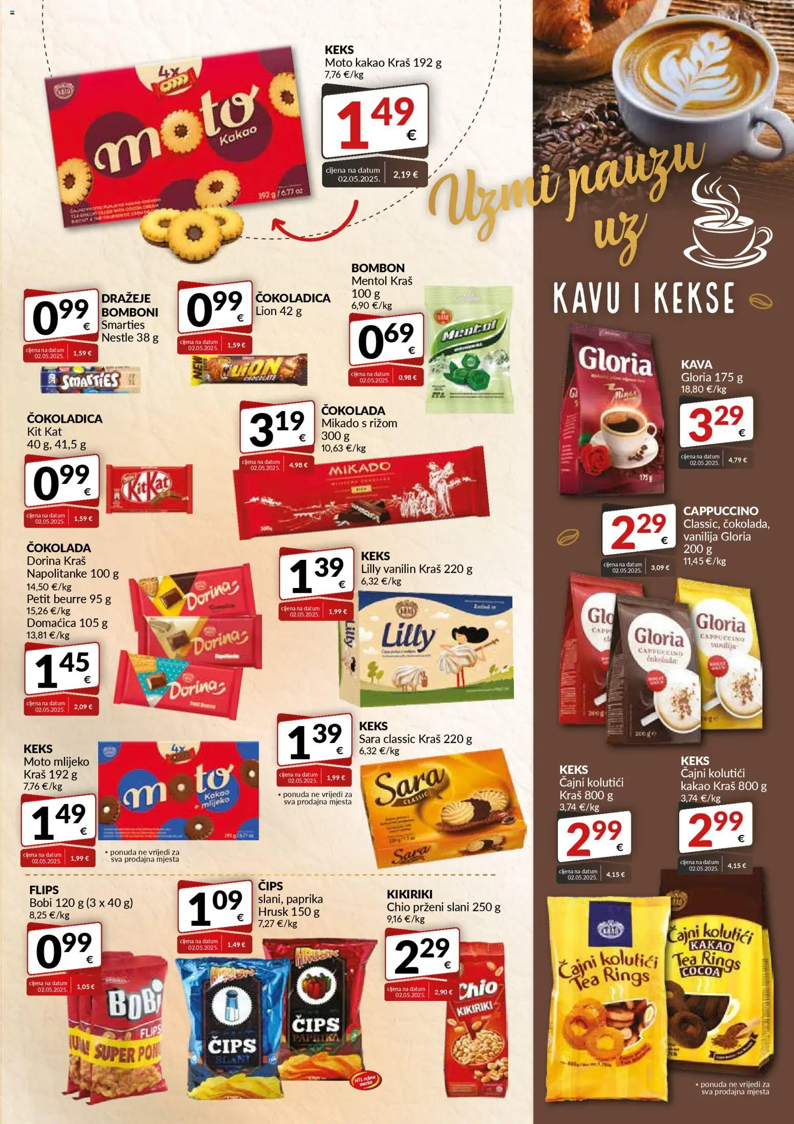 Bakmaz katalog | vrijedi od 14.01.2026 | Stranica: 5 | Proizvodi: Petit Beurre, Čokolada, Kakao, Cappuccino