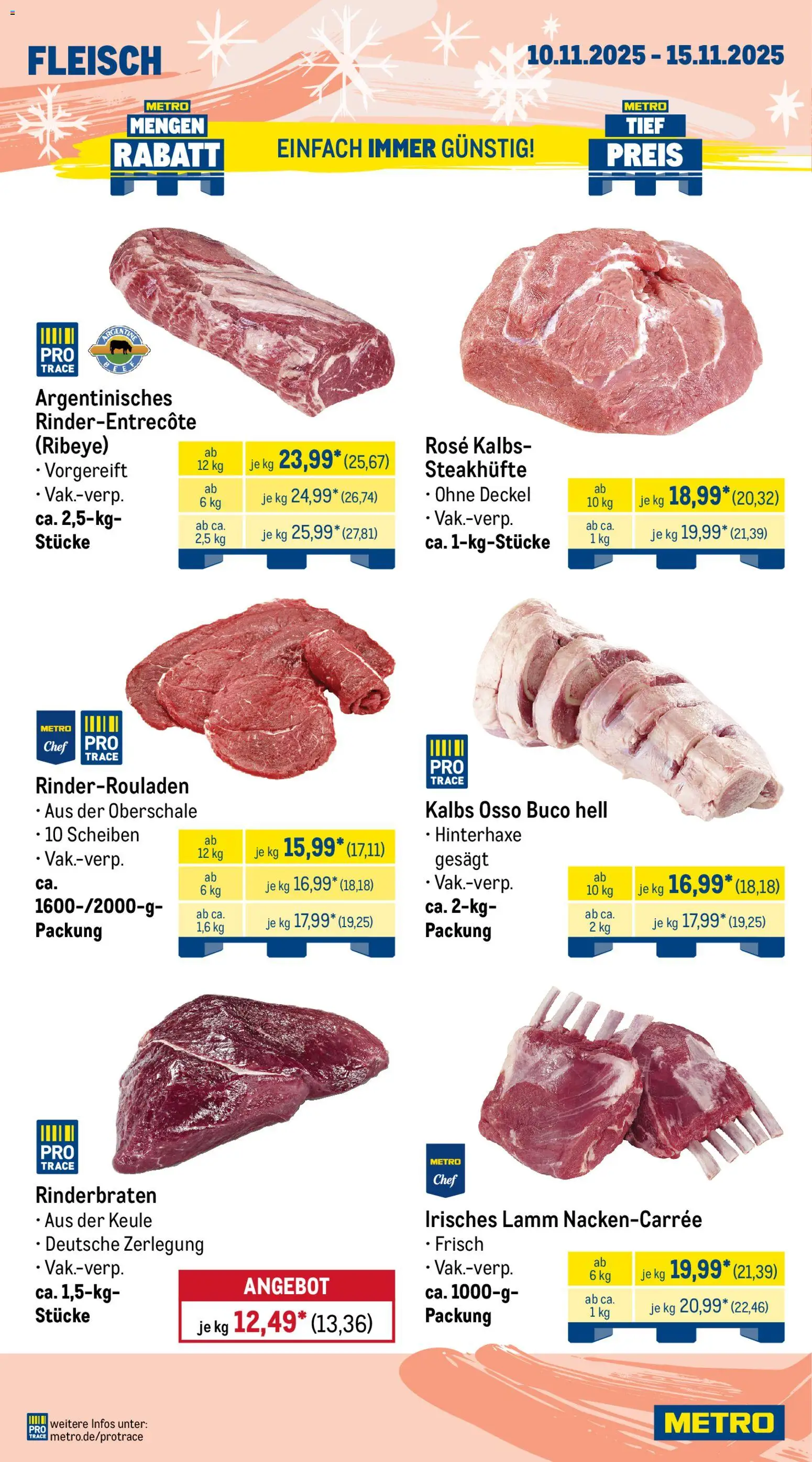 Metro - Black Friday – gültig ab 10.11.2025 | Seite: 2 | Produkte: Rinderrouladen, Rinderbraten, Fleisch