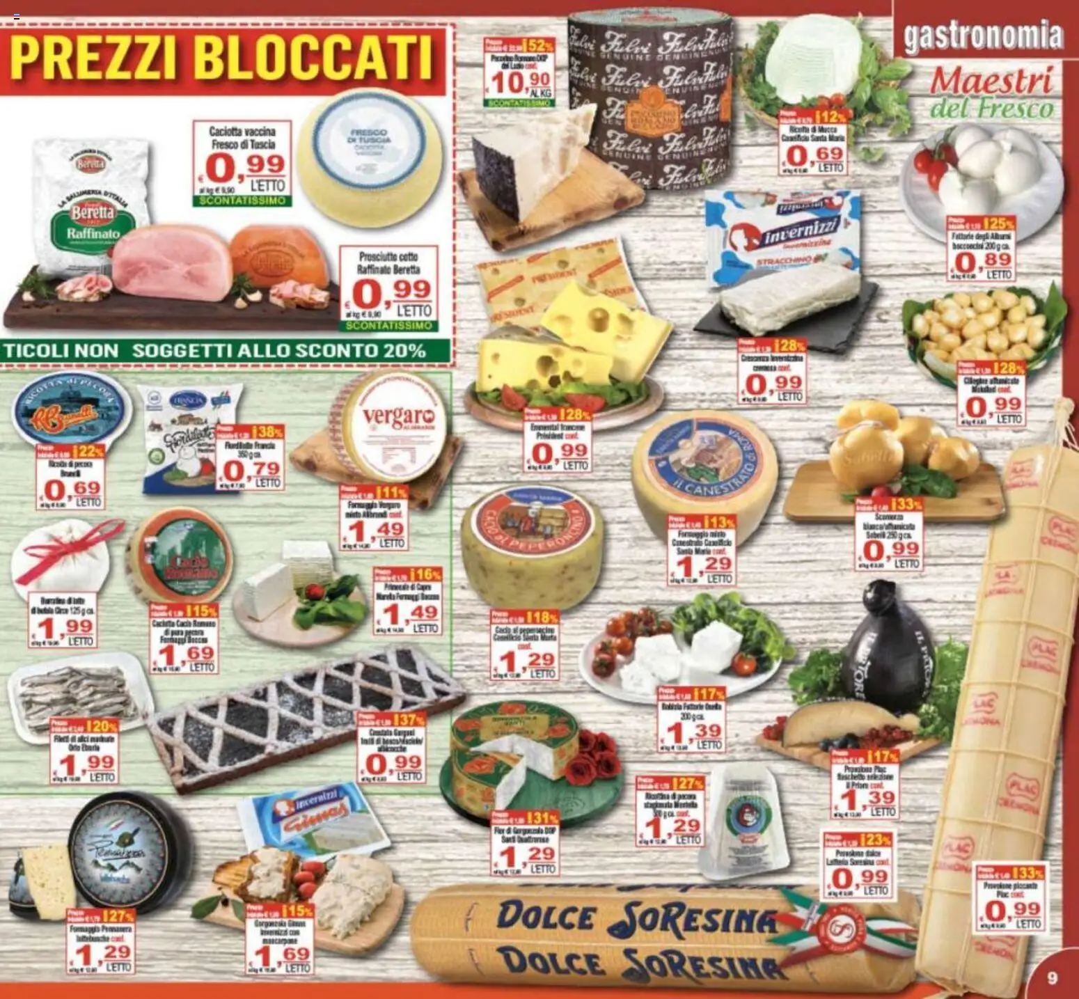 Volantino CTS del 29.04.2026 | Pagina: 9 | Prodotti: Prosciutto Cotto, Prosciutto, Stracchino, Letto