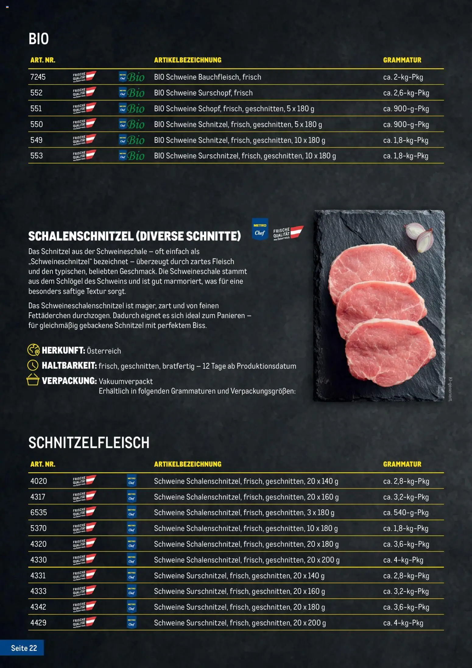 Metro Fleischkatalog gültig ab 20.02.2026 | Seite: 22