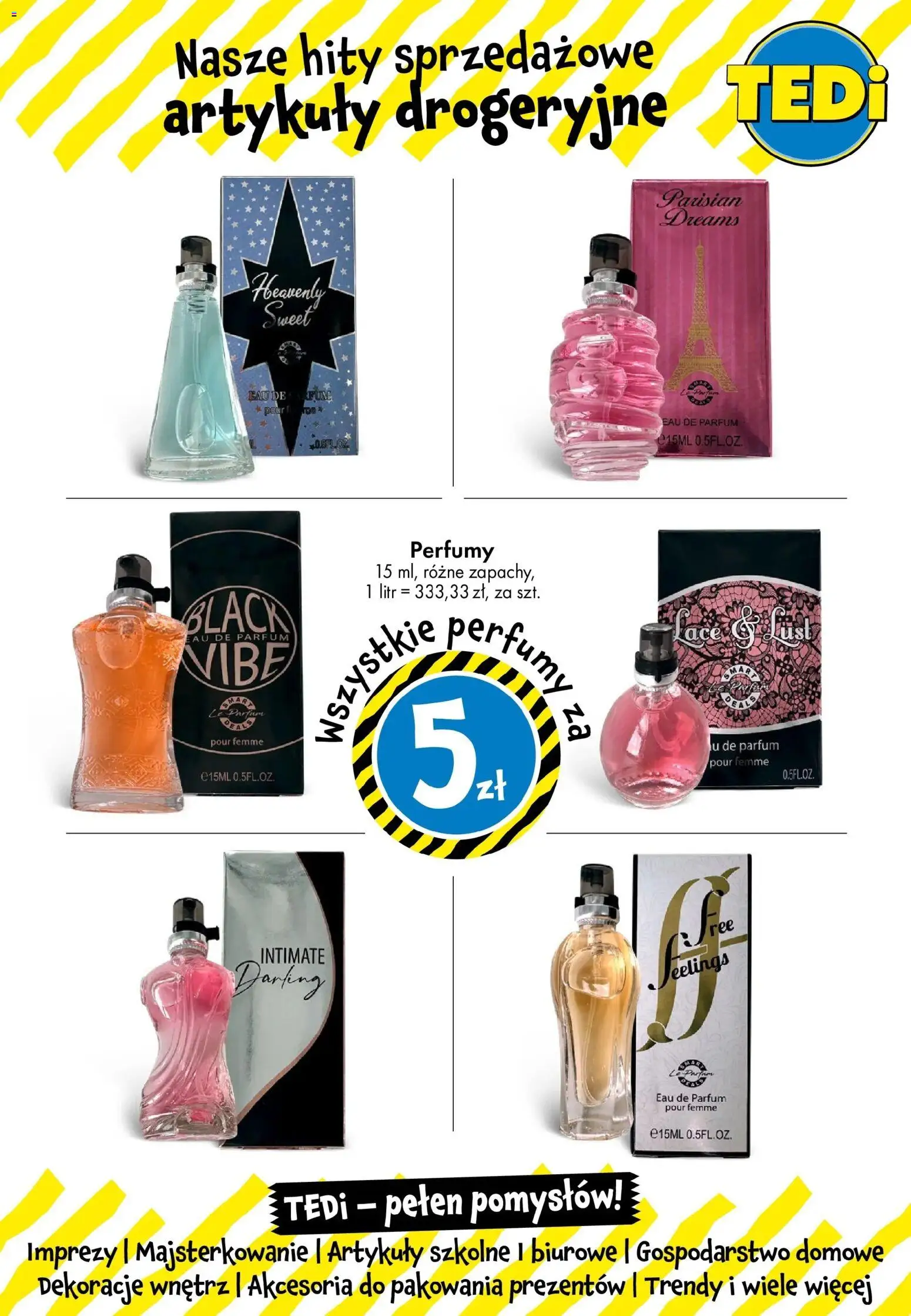 TEDi Gazetka - Namysłów  od 12.11.2025 | Strona: 13 | Produkty: Perfumy, Artykuły szkolne