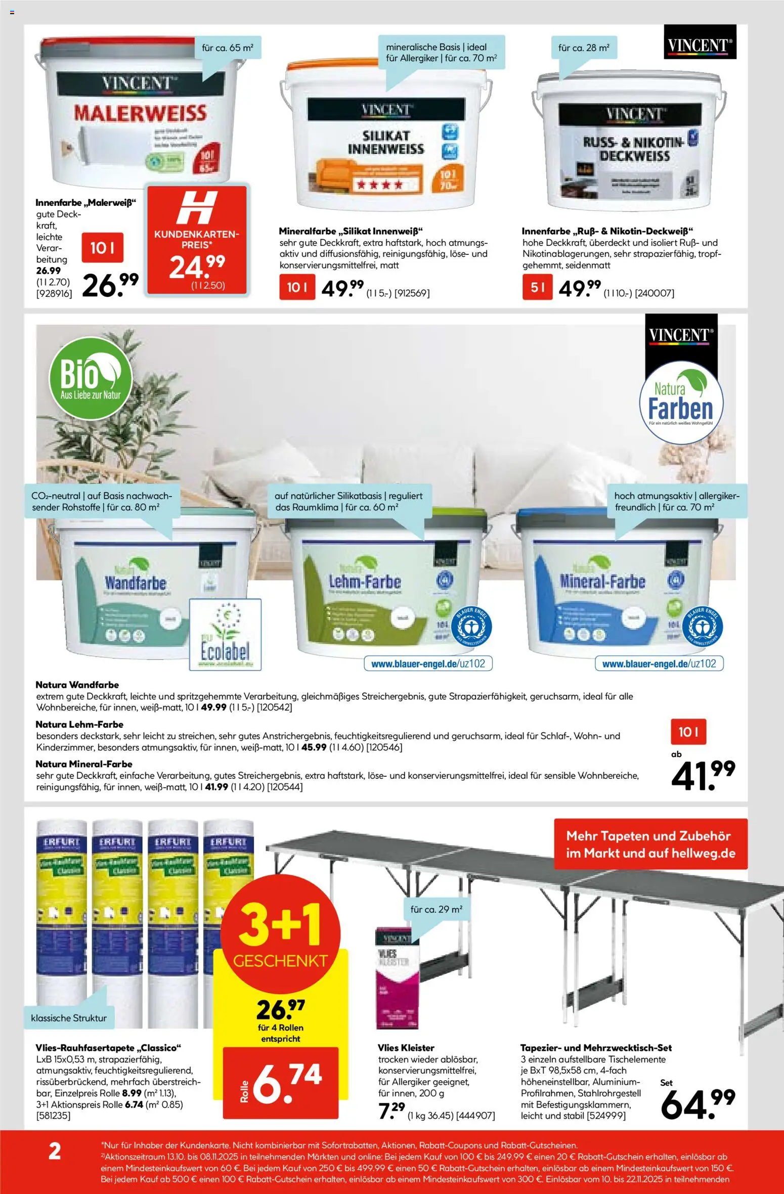 Hellweg Prospekt – gültig ab 27.10.2025 | Seite: 2 | Produkte: Wandfarbe