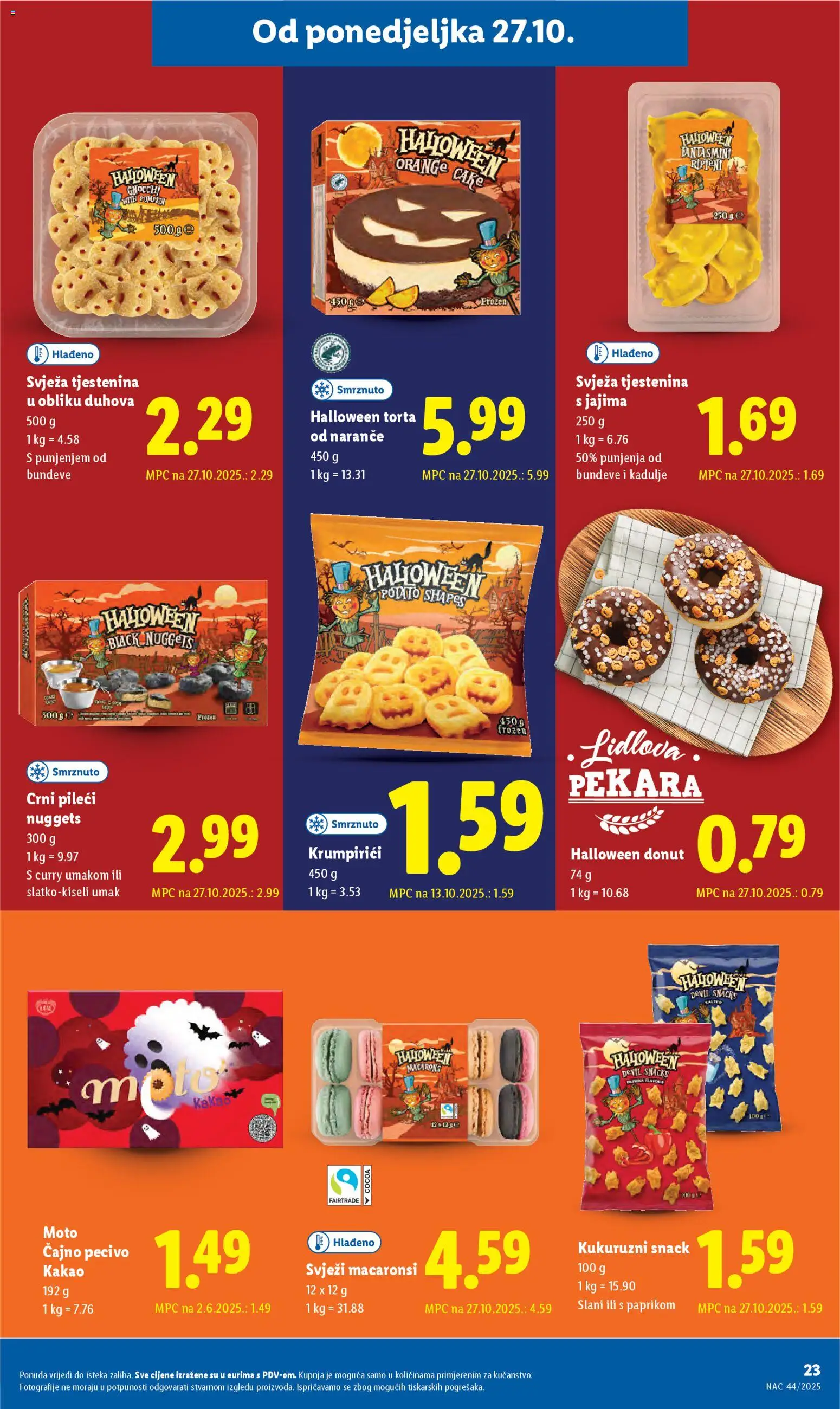 Lidl katalog | vrijedi od 27.10.2025 | Stranica: 23 | Proizvodi: Pekara, Naranče, Umak, Pasta