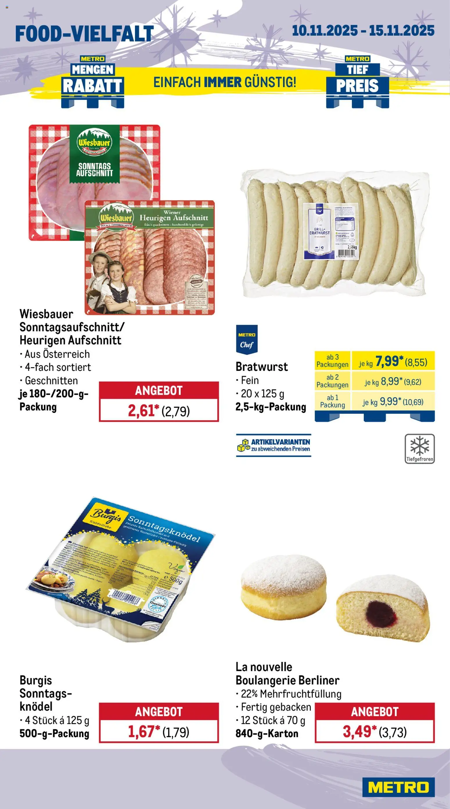 Metro - Black Friday – gültig ab 10.11.2025 | Seite: 10 | Produkte: Berliner, Grill, Bratwurst