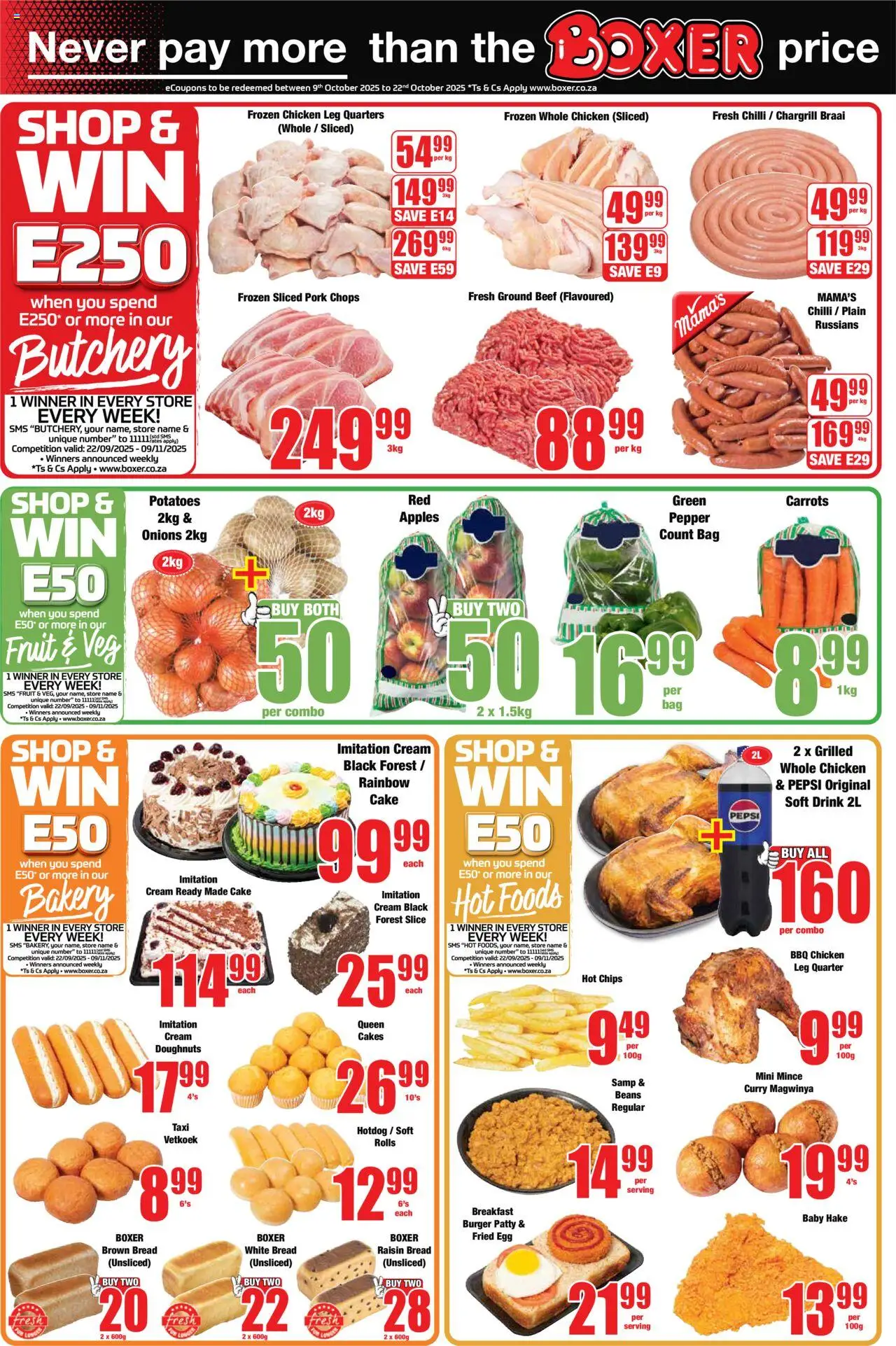 New Boxer catalogue – valid from 22.09.2025 | Page: 2 | Products: Pork, Beef, Pepper, Chilli
