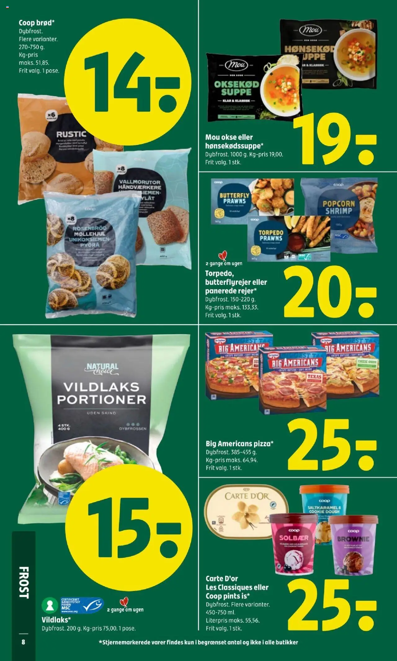 Coop 365 tilbudsavis – gyldig fra 23.10.2025 | Side: 10 | Produkter: Pizza, Solbær, Suppe, Butterfly