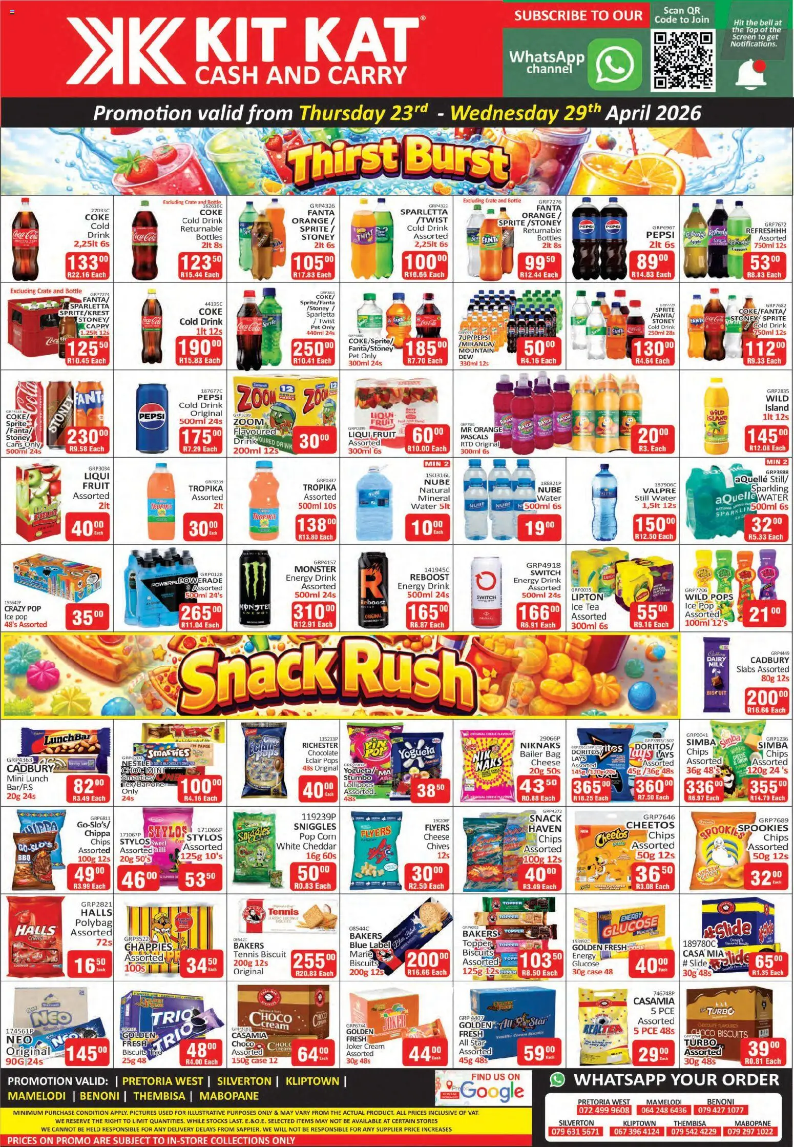 New KIT KAT Cash & Carry catalogue – valid from 23.04.2026 | Page: 2 | Products: Crate, Stoney, Chips, Cream