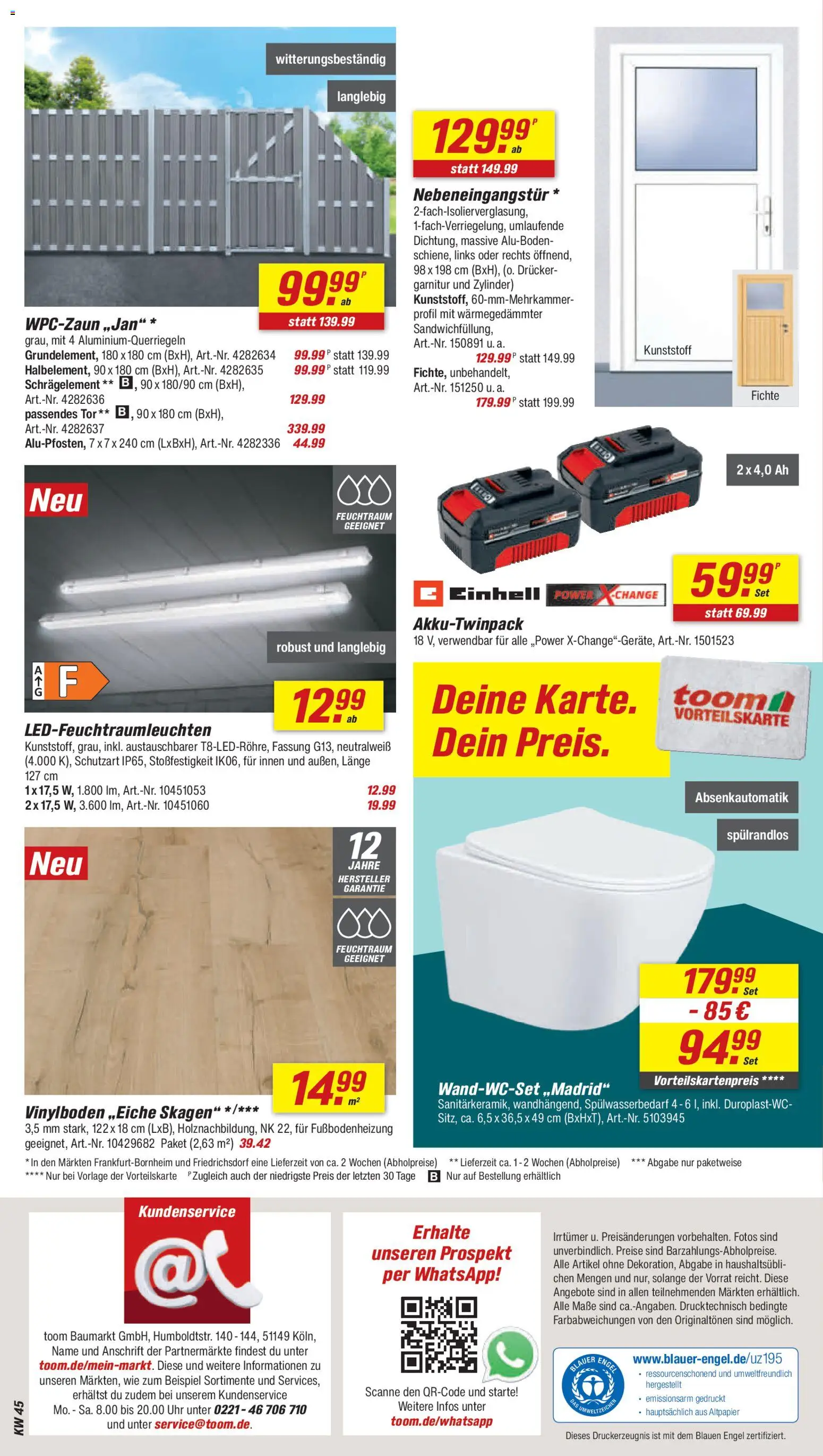 Toom Baumarkt Prospekt 	 – gültig ab 01.11.2025 | Seite: 14 | Produkte: Uhr, Drucker