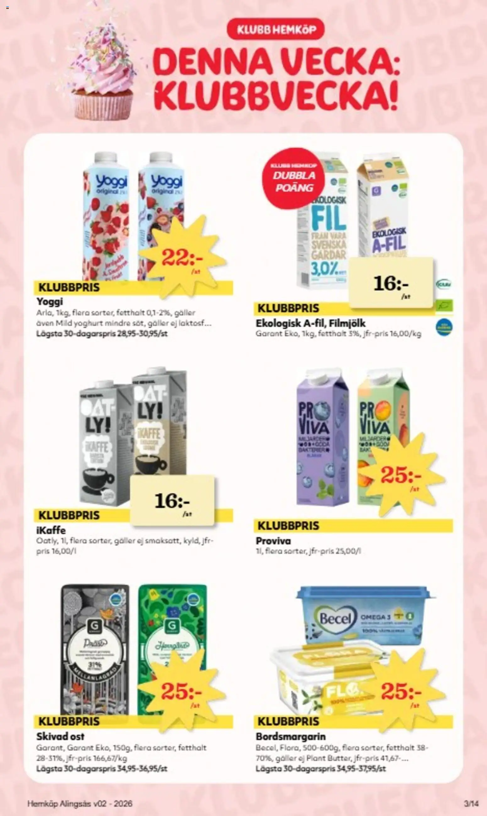 Hemköp reklamblad aktuell från 05.01.2026 | Sida: 3 | Produkter: Galler, Yoghurt, Kaffe, Yoggi
