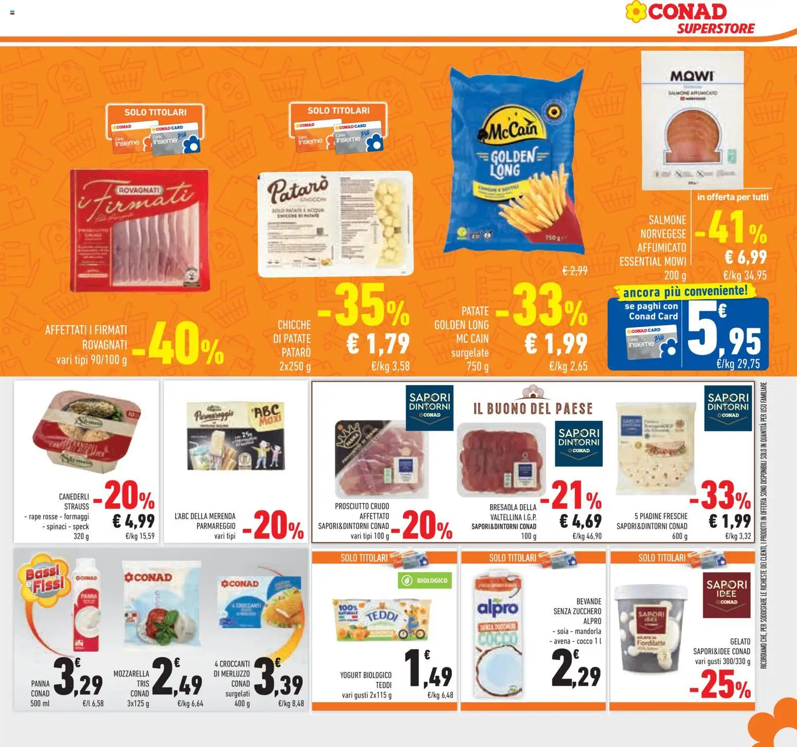 Volantino Conad del 08.04.2026 | Pagina: 21 | Prodotti: Speck, Yogurt, Bresaola, Panna