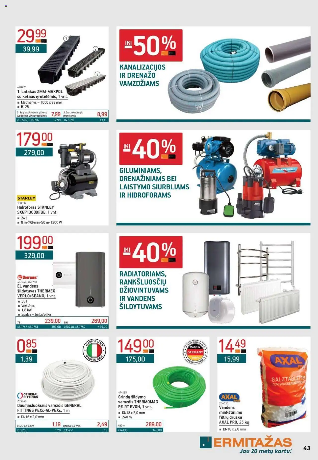ERMITAŽAS leidinys│galioja nuo 02.06.2025 | Puslapis: 43 | Prekių: Druska