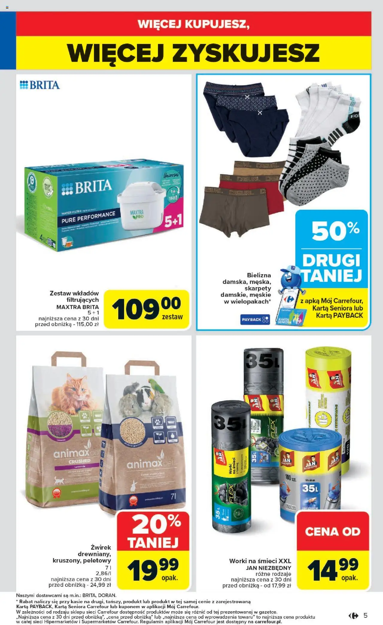 Carrefour Gazetka od 09.06.2025 | Strona: 7 | Produkty: Karta, Bielizna, Skarpety