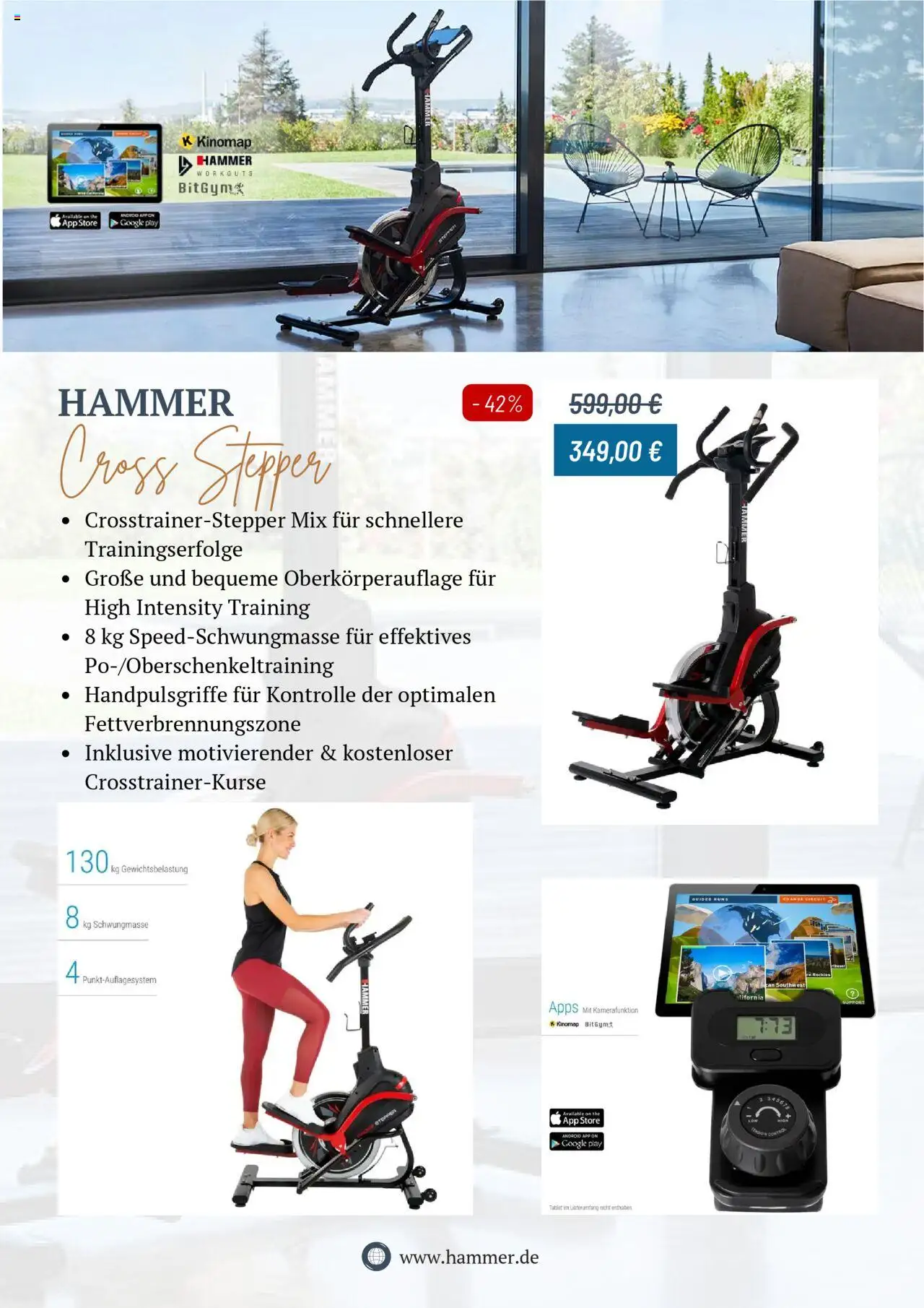 Hammer Prospekt 	 - gültig ab dem 05.08.2025 | Seite: 2 | Produkte: Stepper, Tablet