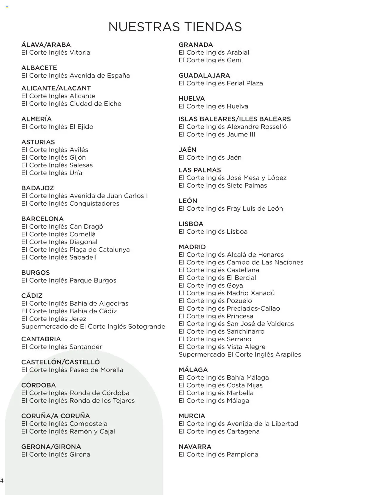 El Corte Inglés Uniformes │ válido desde el 22.04.2025 | Página: 4