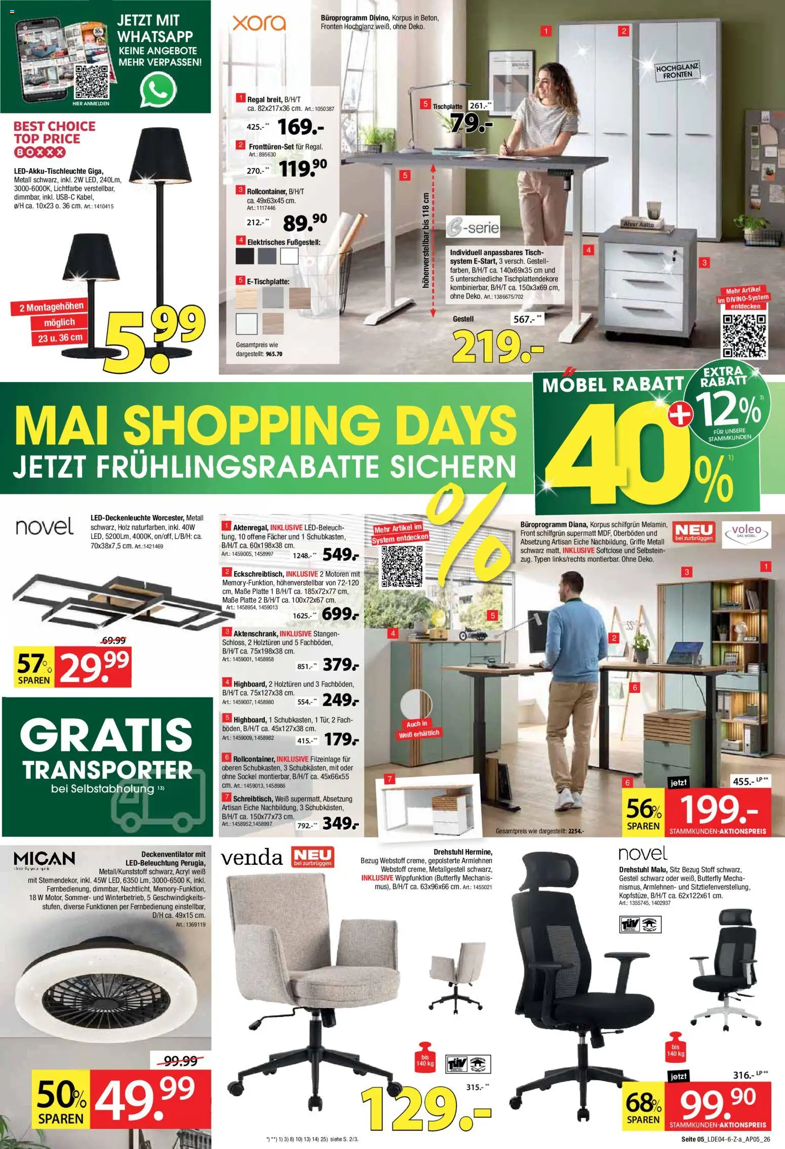 Zurbrüggen Prospekt 	 – gültig ab 25.04.2026 | Seite: 5 | Produkte: Top, Regal, Tisch