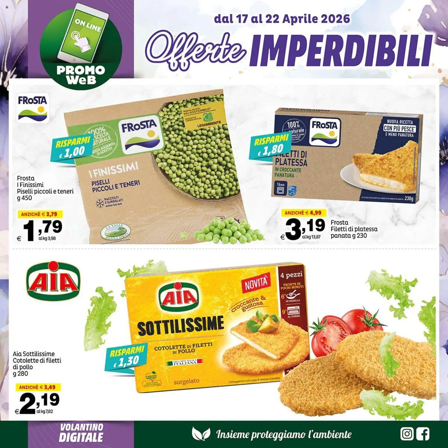 Volantino Elite Supermercati del 17.04.2026 | Pagina: 4 | Prodotti: Pollo, Piselli, Padella, Forno