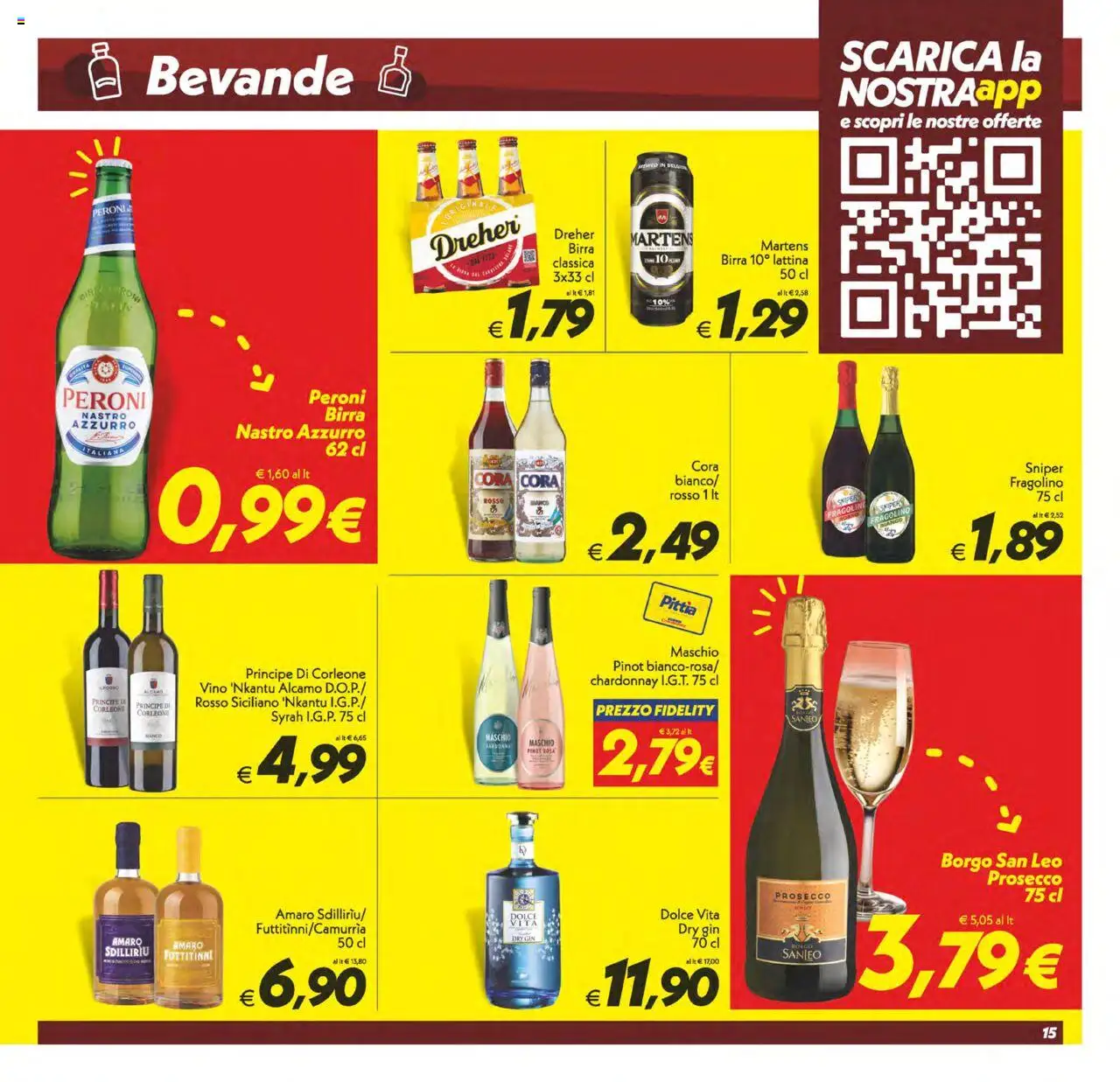 Volantino SuperConveniente del 03.10.2025 | Pagina: 15 | Prodotti: Birra, Prosecco, Mango, Vino