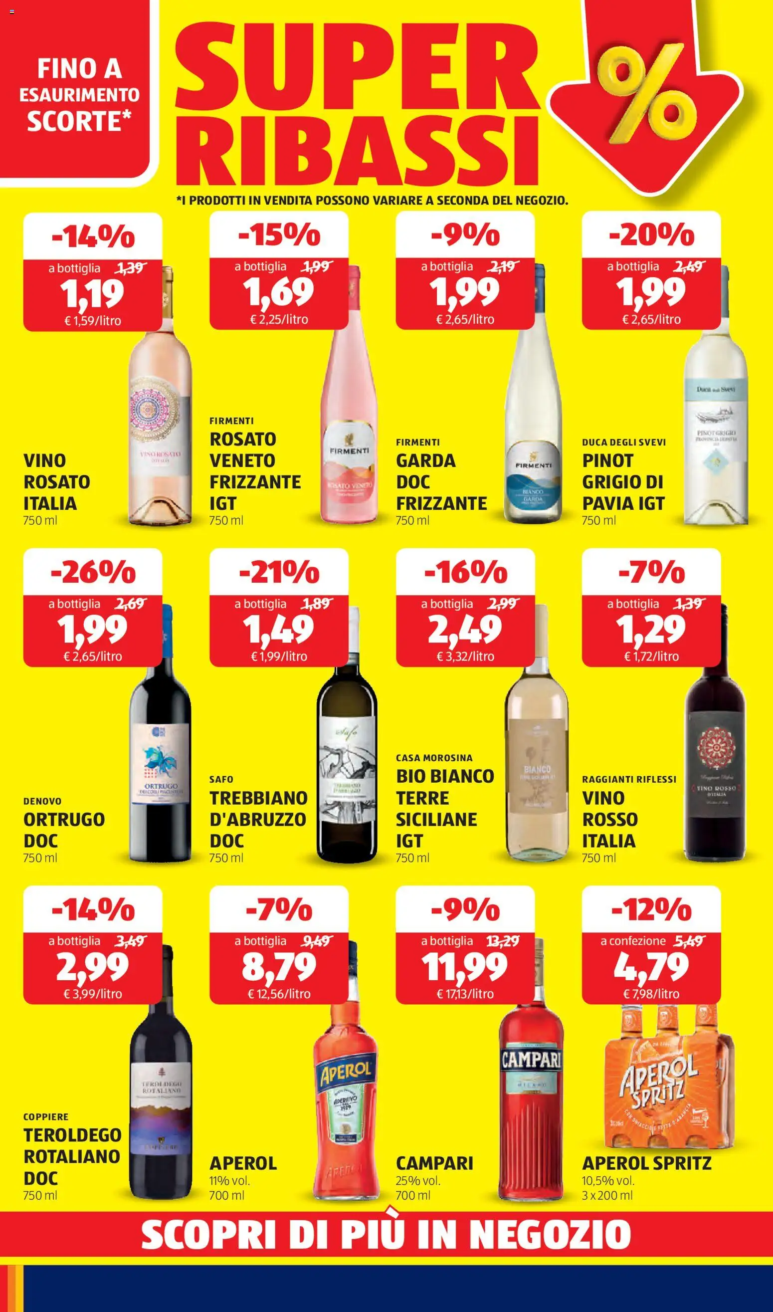 Volantino Aldi del 02.03.2026 | Pagina: 30 | Prodotti: Vino, Aperol, Bottiglia, Aperitivo